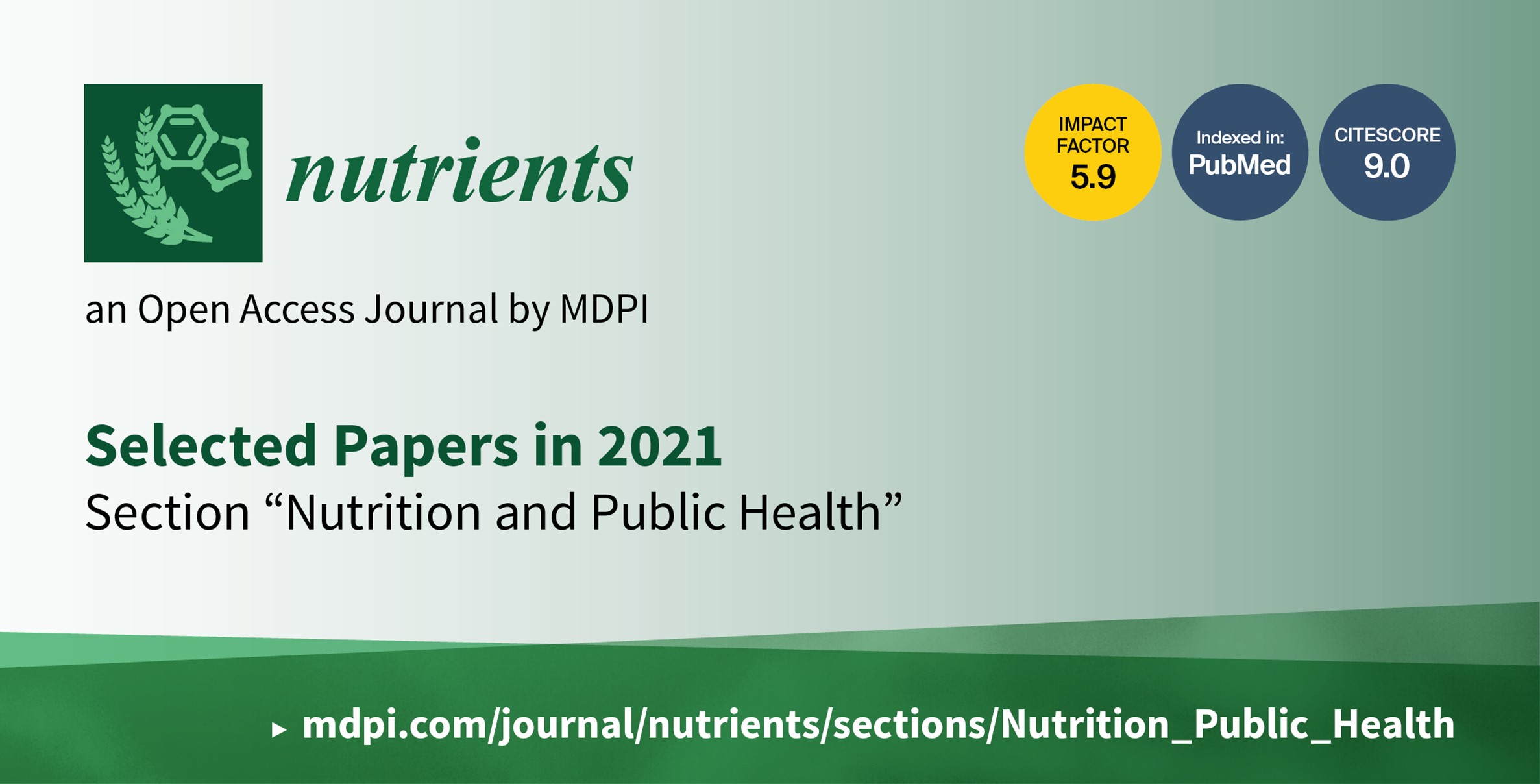 <em>Nutrients | </em>Highly Cited Papers in 2021 in the Section &ldquo;Nutrition and Public Health&rdquo;