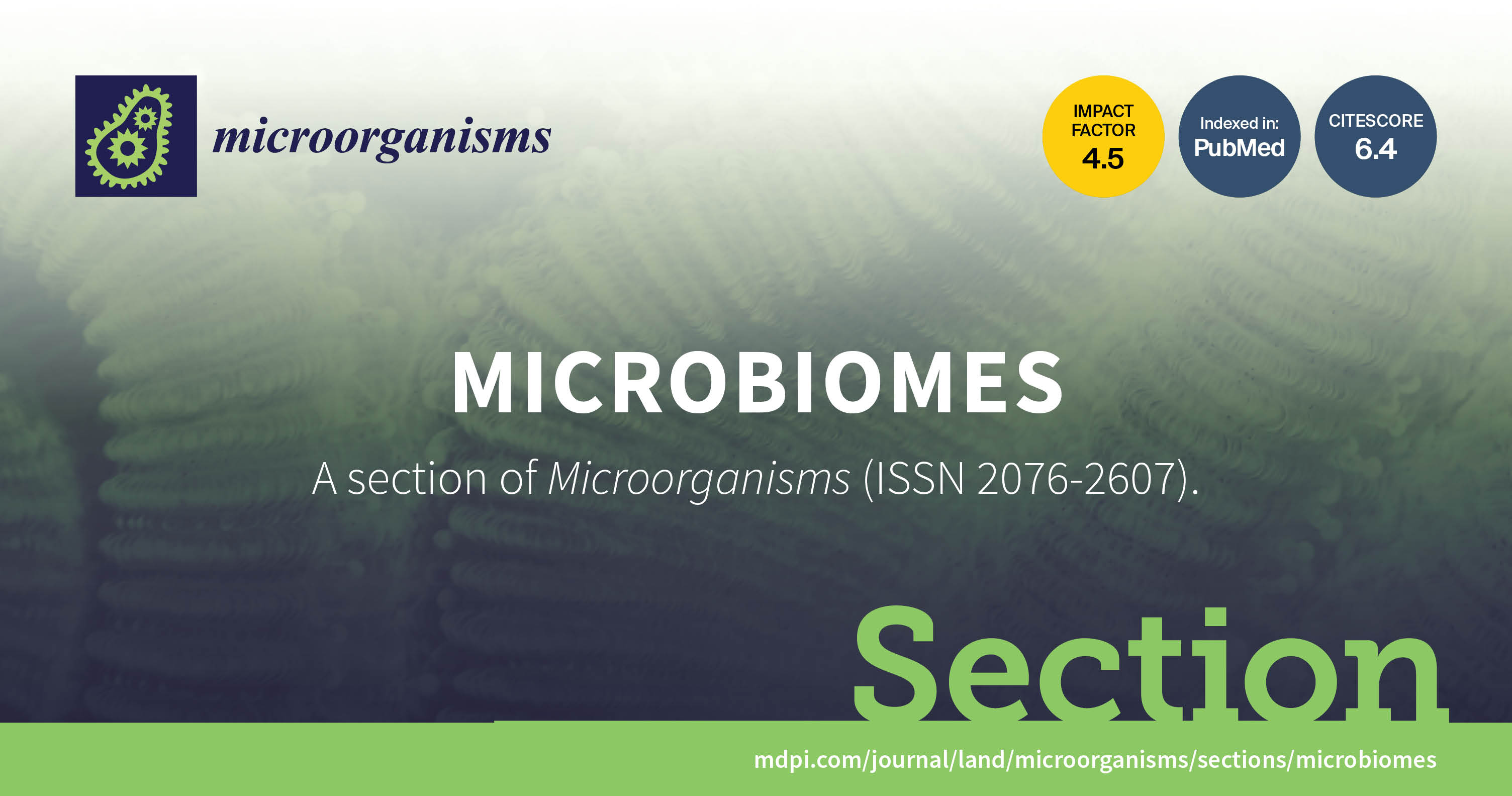 Microorganisms | New Section “Microbiomes” Established