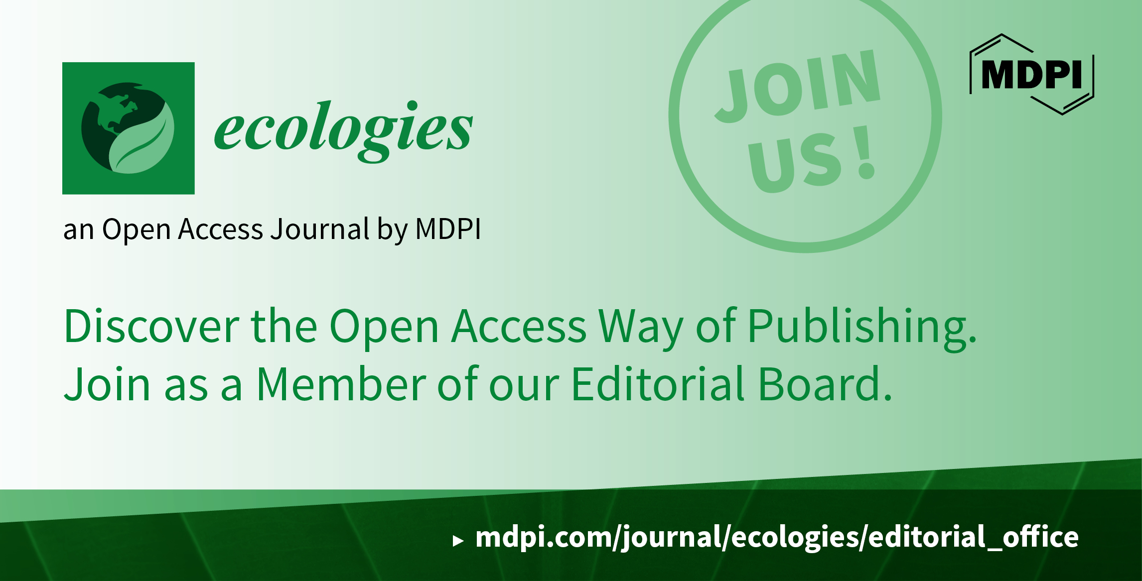 Recruiting Editorial Board Members for Ecologies