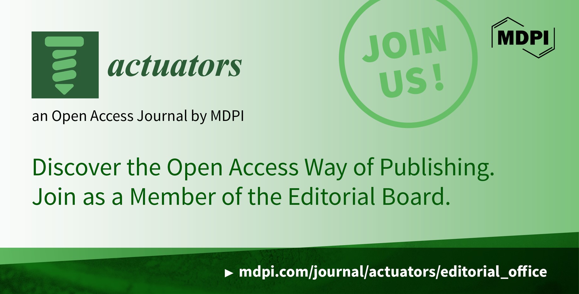 Recruiting Editorial Board Members for Actuators