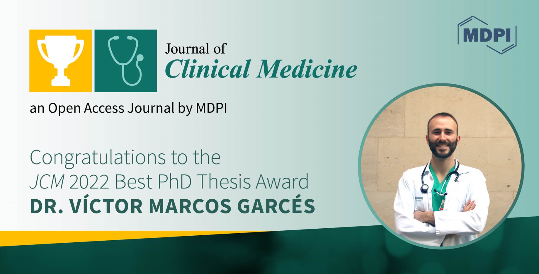 Interview with Dr. Víctor Marcos Garcés—Winner of the JCM 2022 Ph.D. Thesis Award
