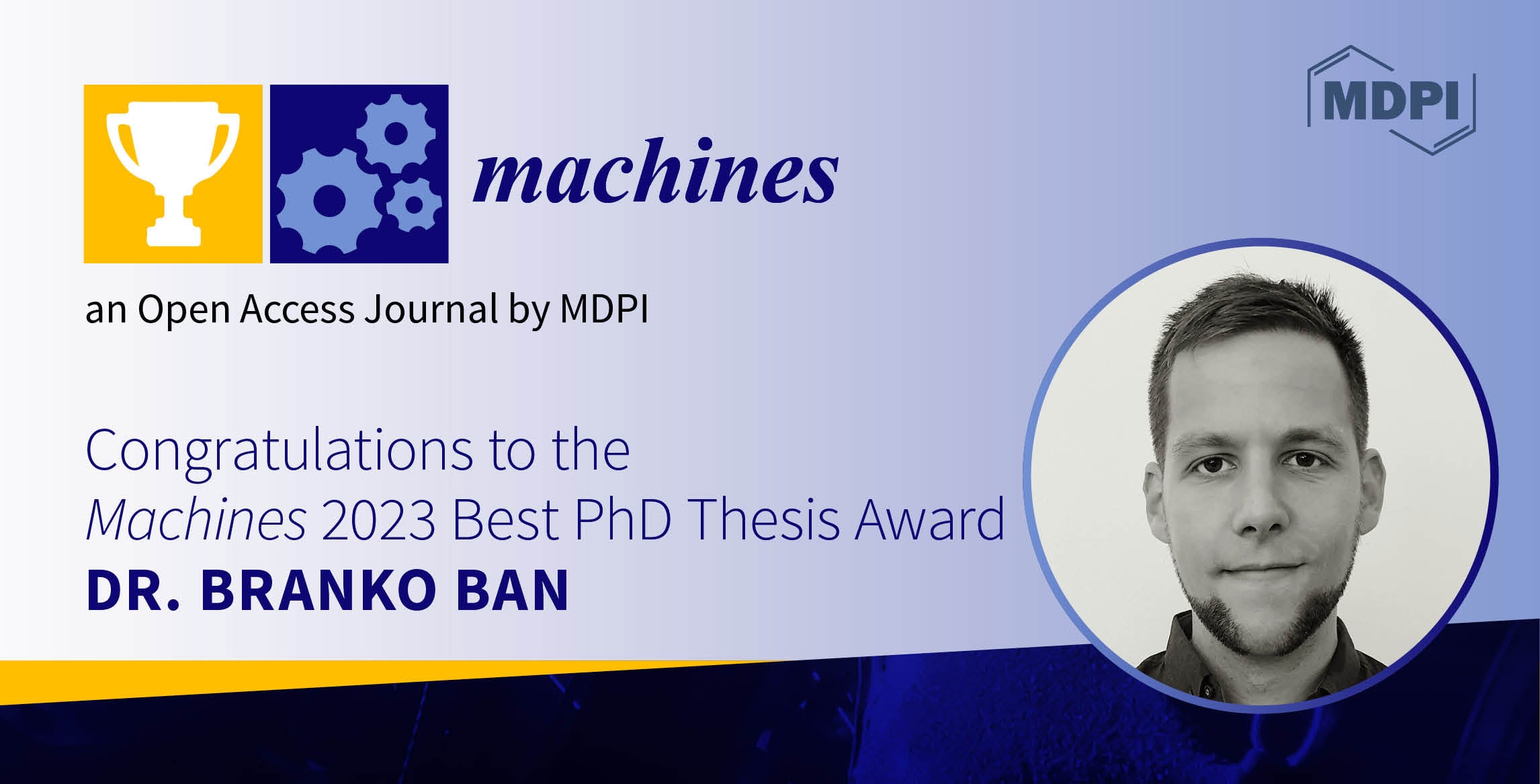 Machines 2023 Best Ph.D. Thesis Award—Winner Announced