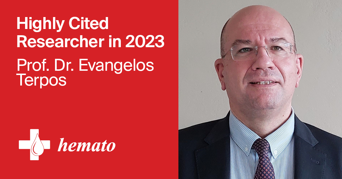 Prof. Dr. Evangelos Terpos from Hemato Featured in the 2023 Highly Cited Researchers List Published by Clarivate
