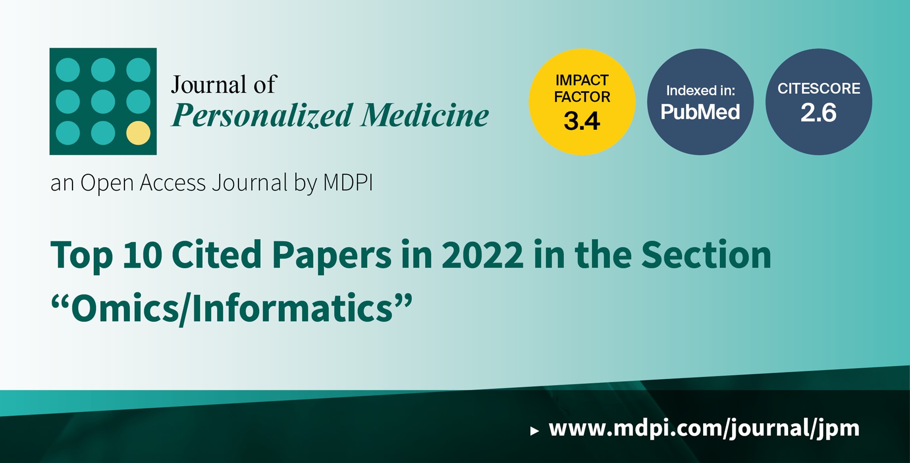 Journal of Personalized Medicine | Top 10 Cited Papers in 2022 in the Section “Omics/Informatics”