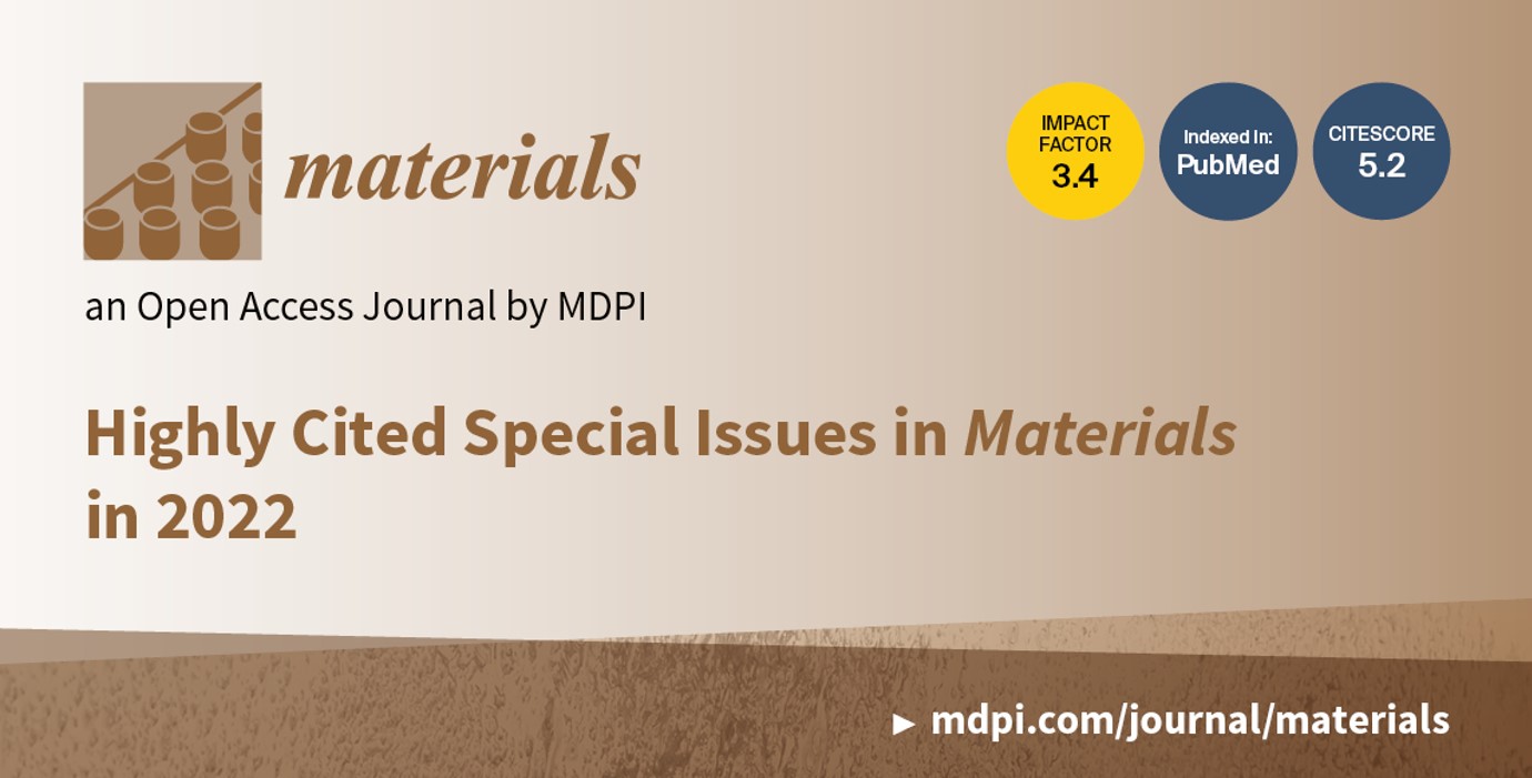 Materials | Highly Cited Special Issues in Materials in 2022