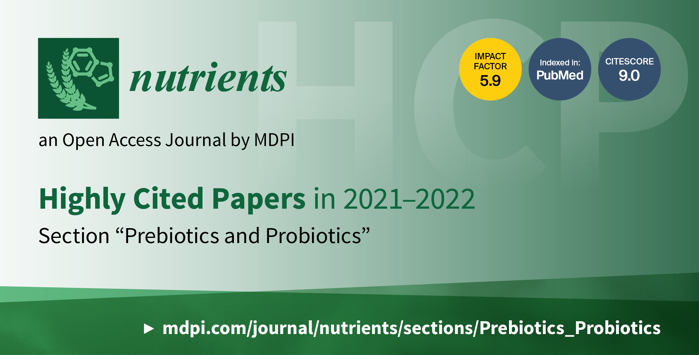 Nutrients | Highly Cited Papers in 2021–2022 in the Section “Prebiotics and Probiotics”