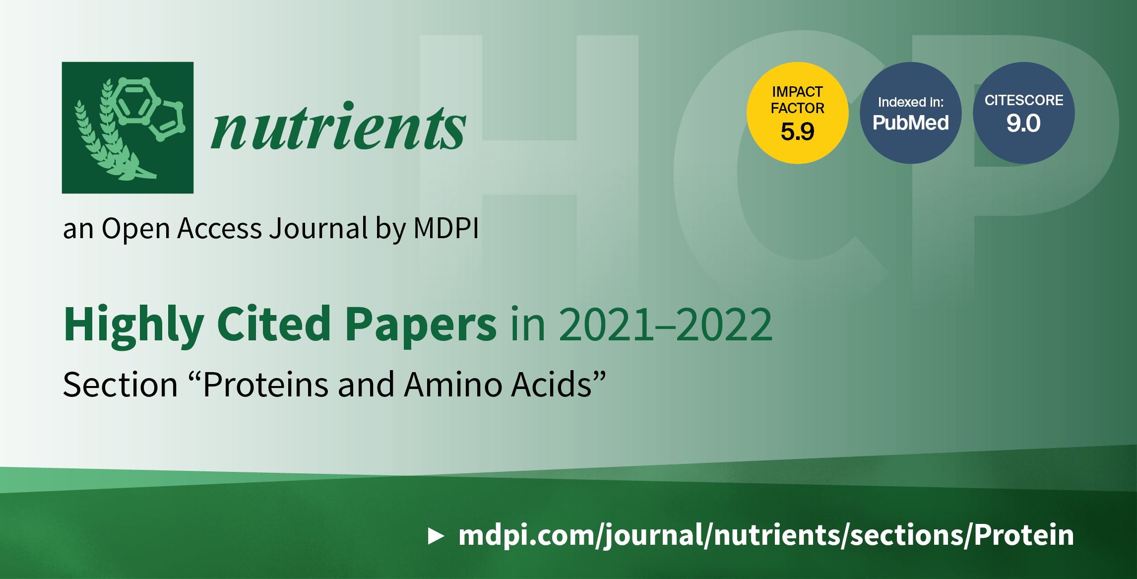 Nutrients | Highly Cited Papers in 2021–2022 in the Section “Proteins and Amino Acids”