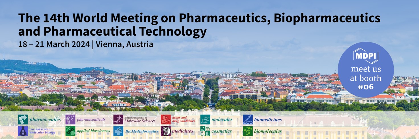 Meet Us at the 14th World Meeting on Pharmaceutics, Biopharmaceutics and Pharmaceutical Technology, 18–21 March 2024, Vienna, Austria