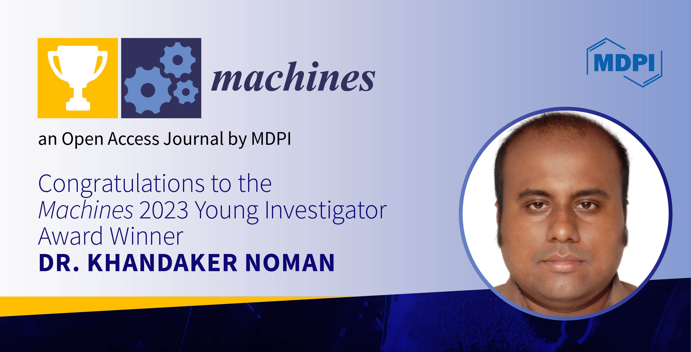 Machines 2023 Young Investigator Award—Winner Announced