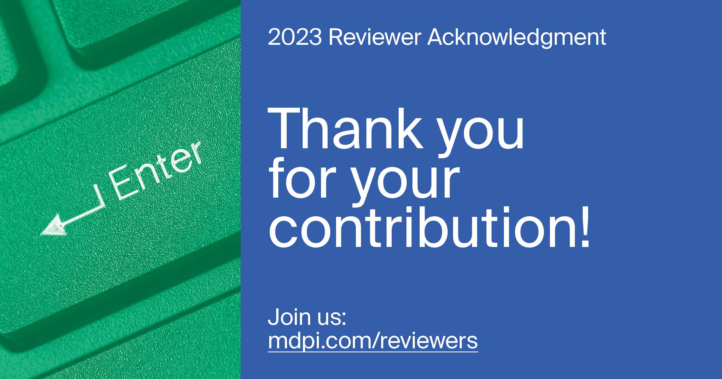 Recognizing and Thanking Our Reviewers in 2023
