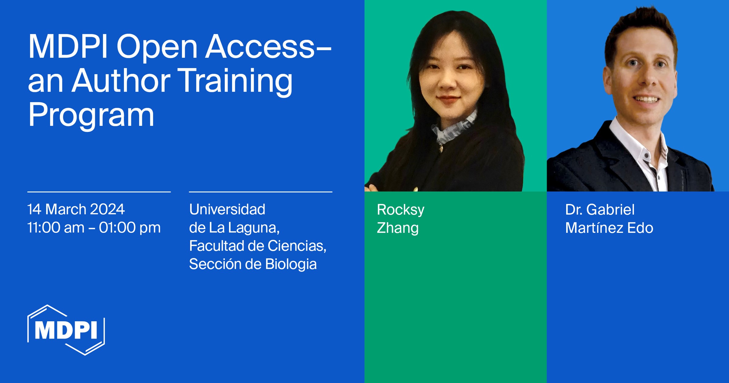 Join Us at “MDPI Open Access—An Author Training Program”, 14 March 2024, San Cristóbal de La Laguna, Spain