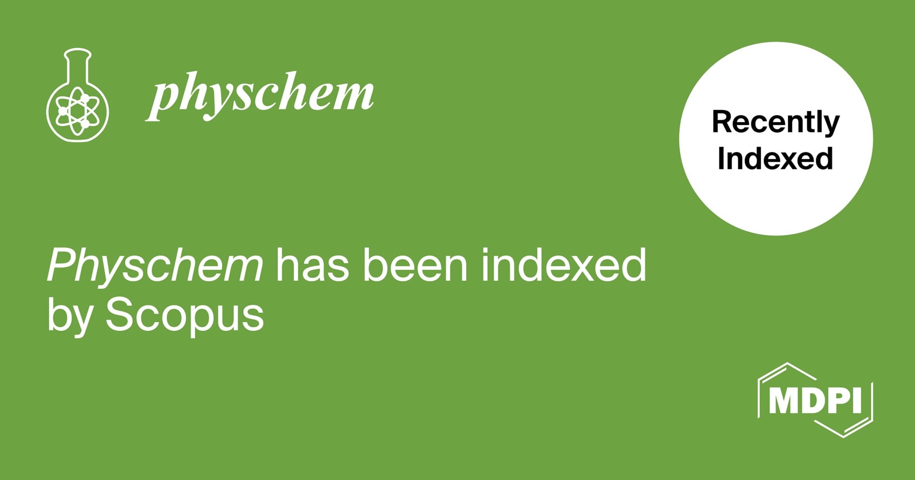 Physchem Accepted for Coverage in Scopus