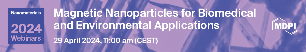 Nanomaterials Webinar | Magnetic Nanoparticles for Biomedical and Environmental Applications, 29 April 2024