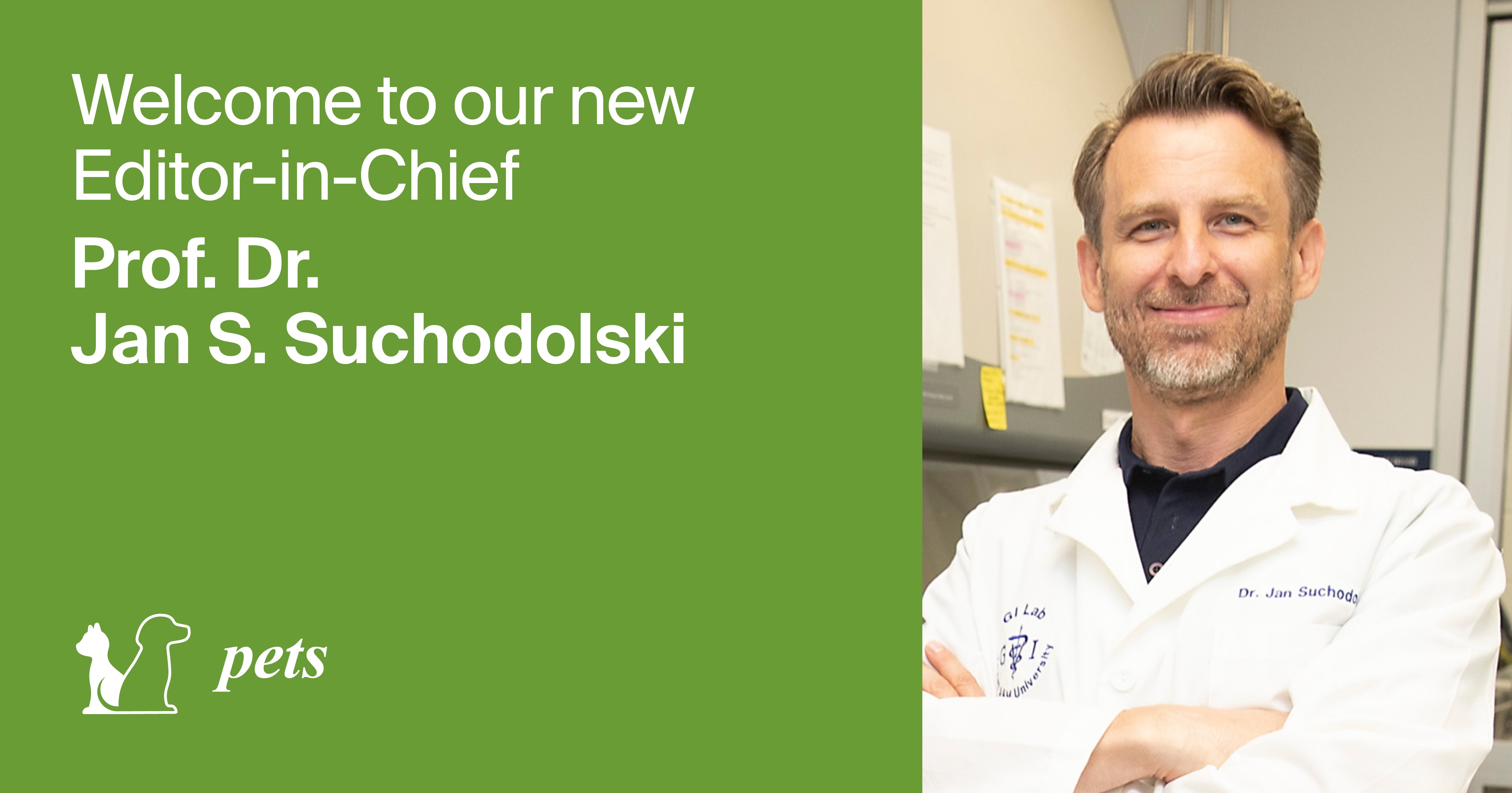 <strong>Prof. Dr. </strong><strong>Jan S. Suchodolski </strong><strong>Appointed Editor-in-Chief of <em>Pets</em></strong>
