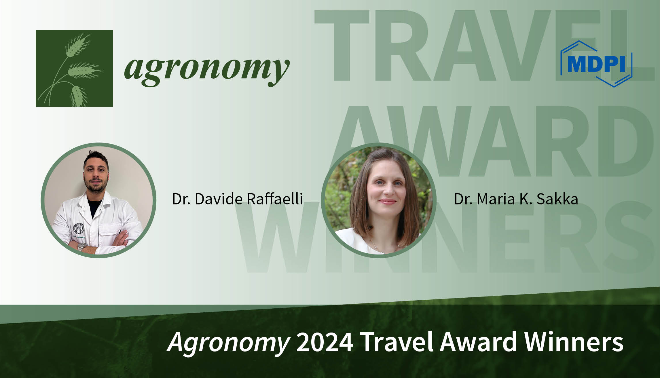 Agronomy 2024 Travel Award—Winners Announced