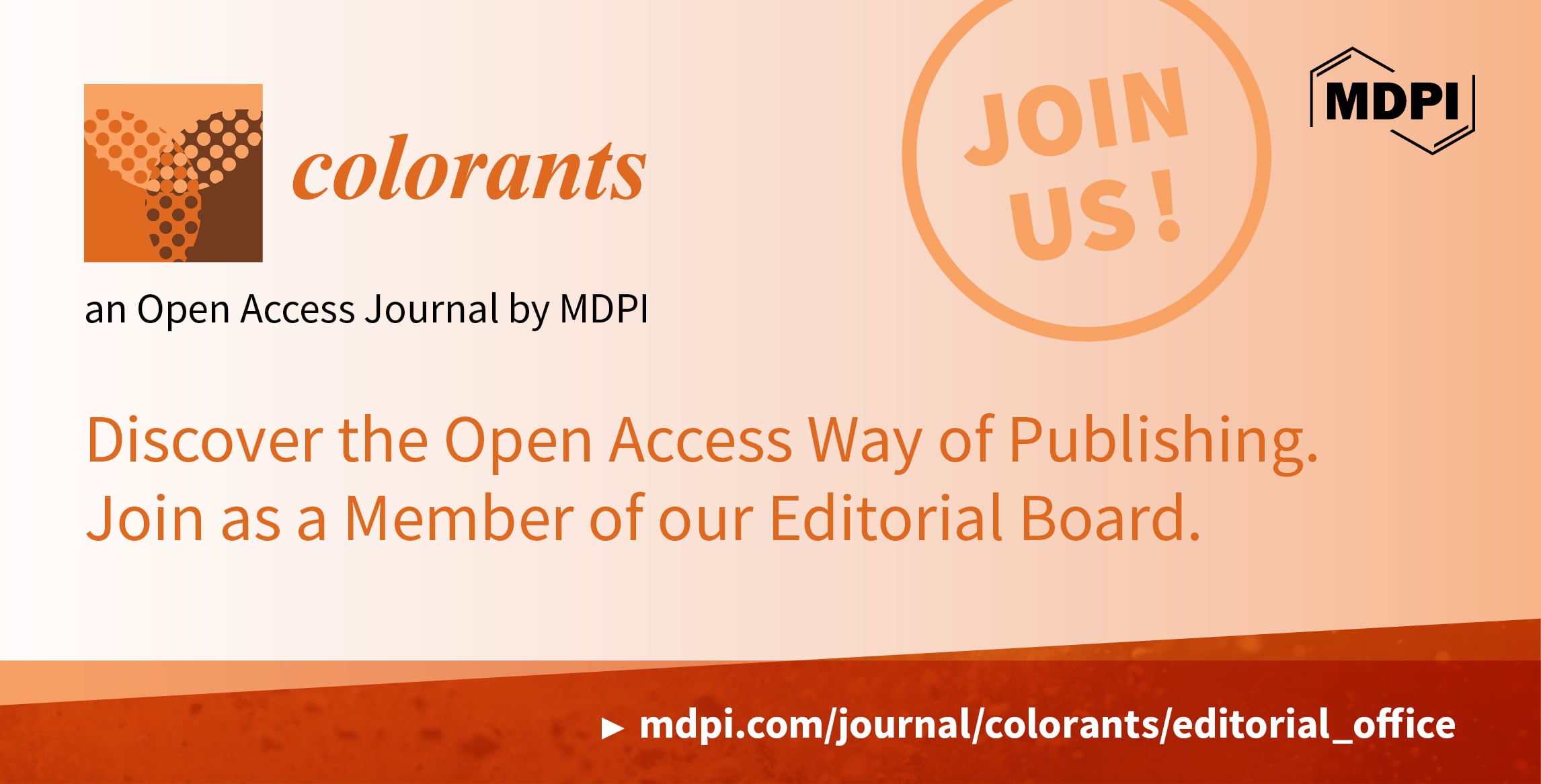 Recruiting Editorial Board Members for Colorants