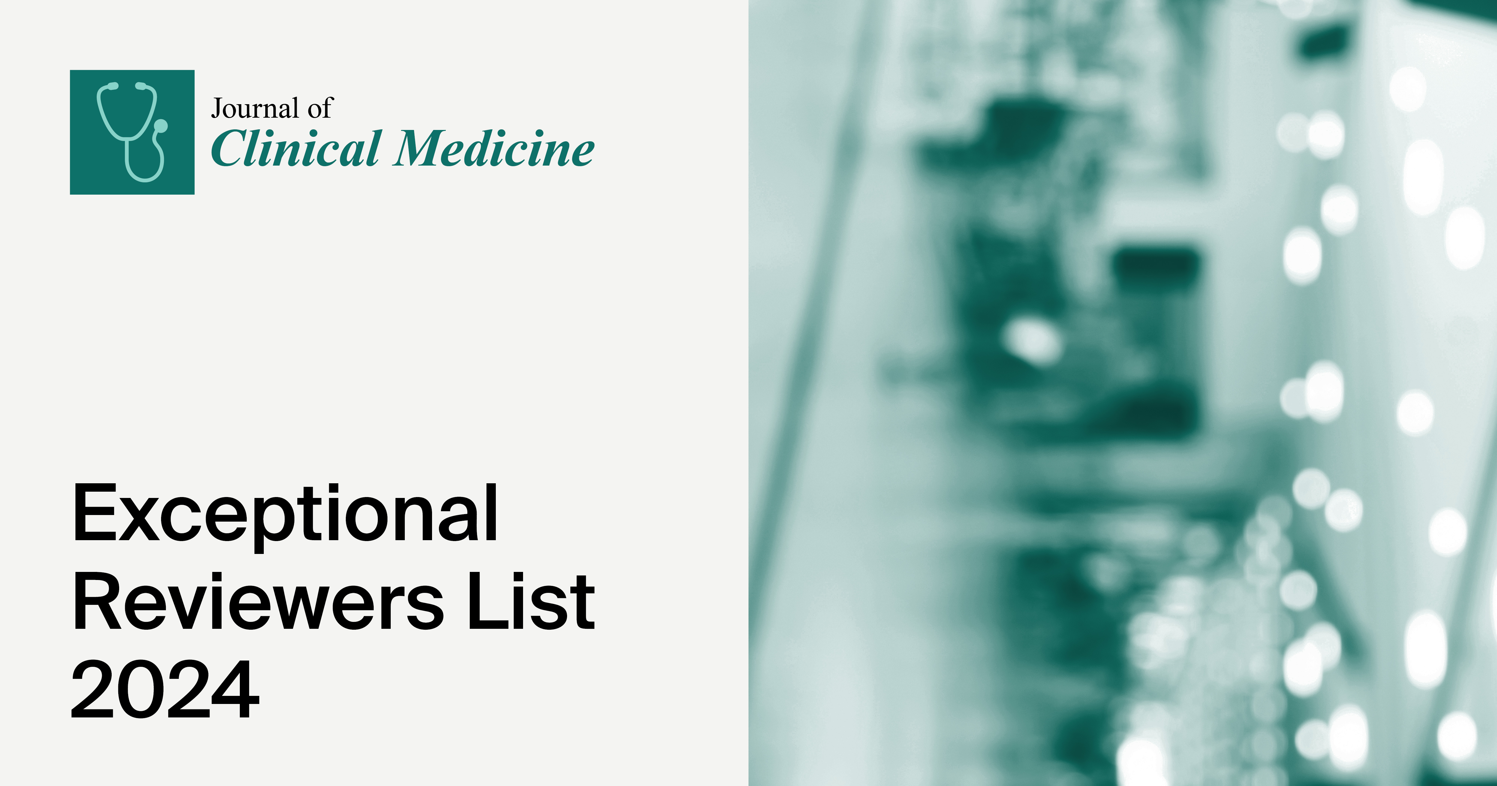 Journal of Clinical Medicine Exceptional Reviewers List 2024