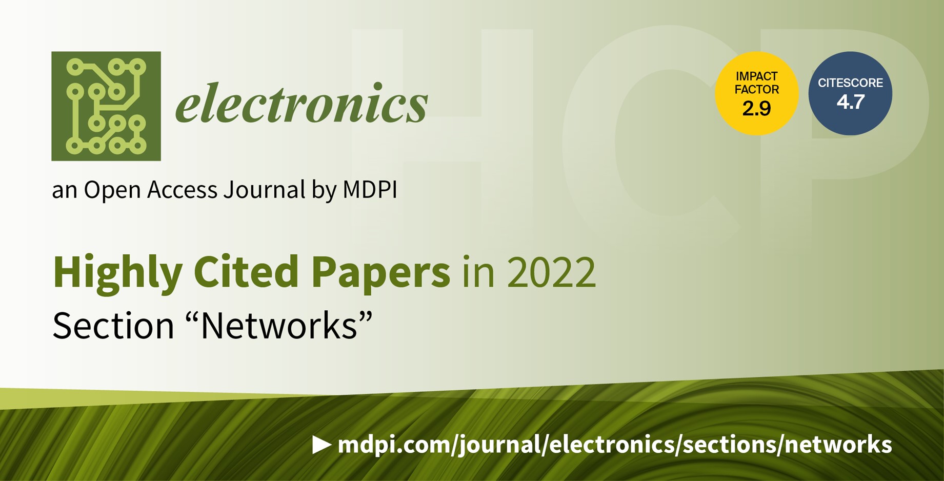 Electronics | Highly Cited Papers in 2022 in the Section “Networks”