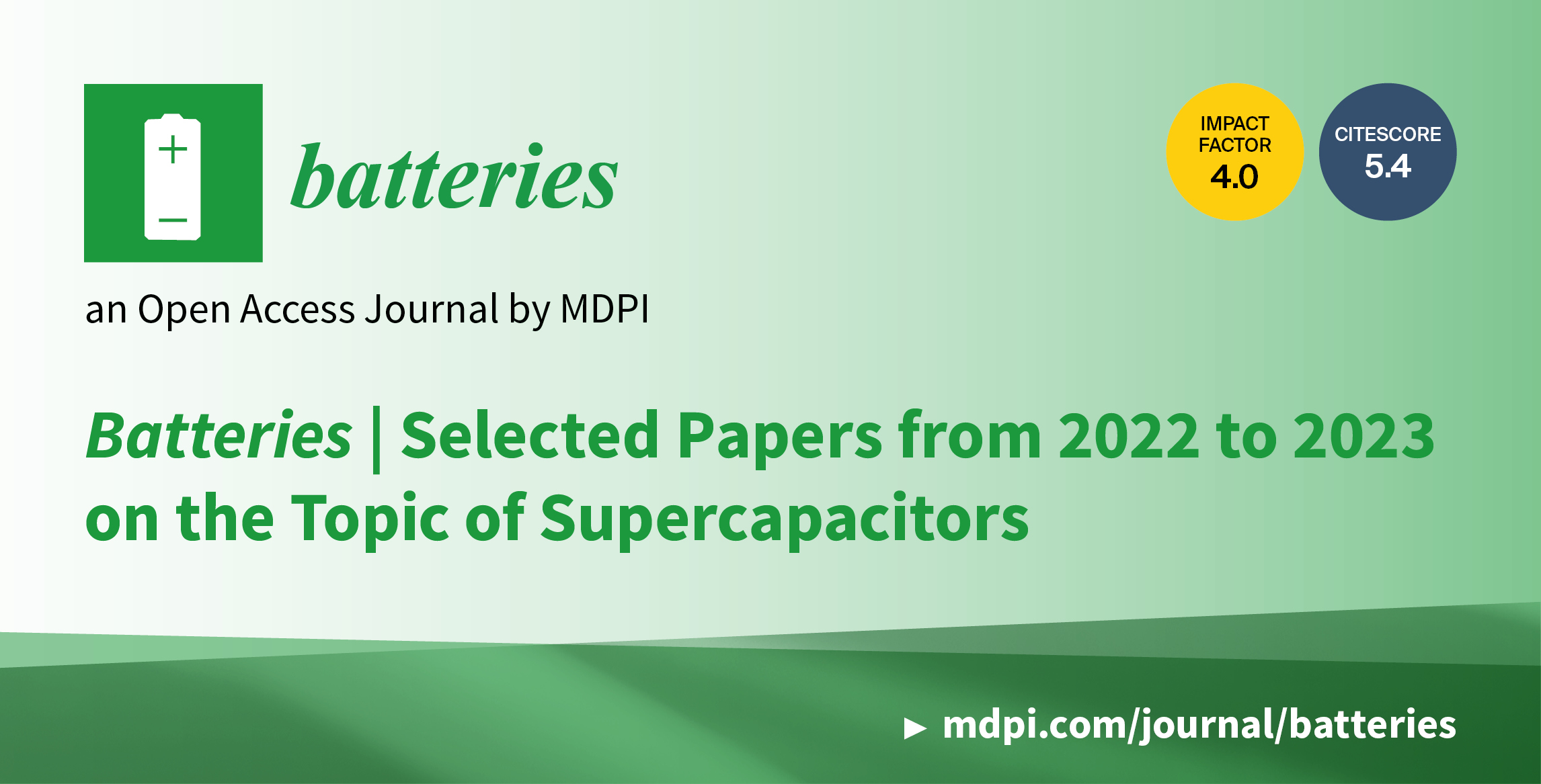 Batteries | Selected Papers from 2022–2023 on the Topic of Supercapacitors
