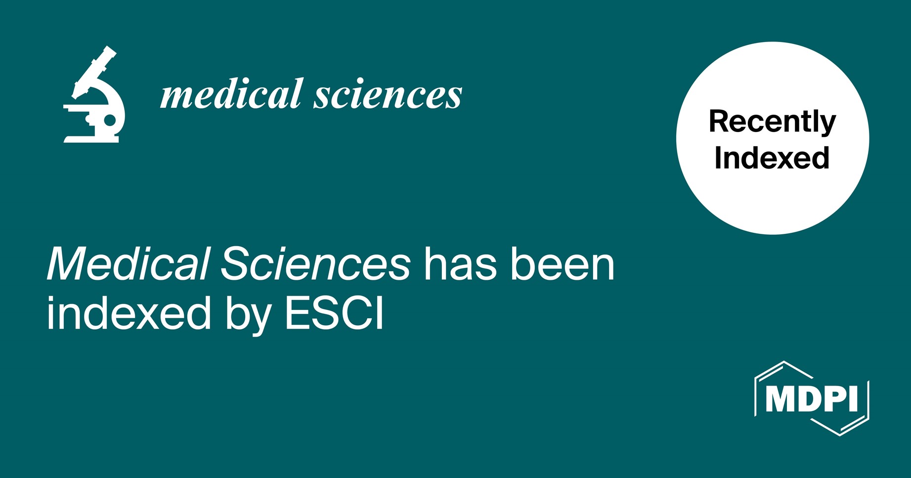 <em><strong>Medical Sciences</strong></em><strong> Accepted into Emerging Sources Citation Index in Web of Science</strong>