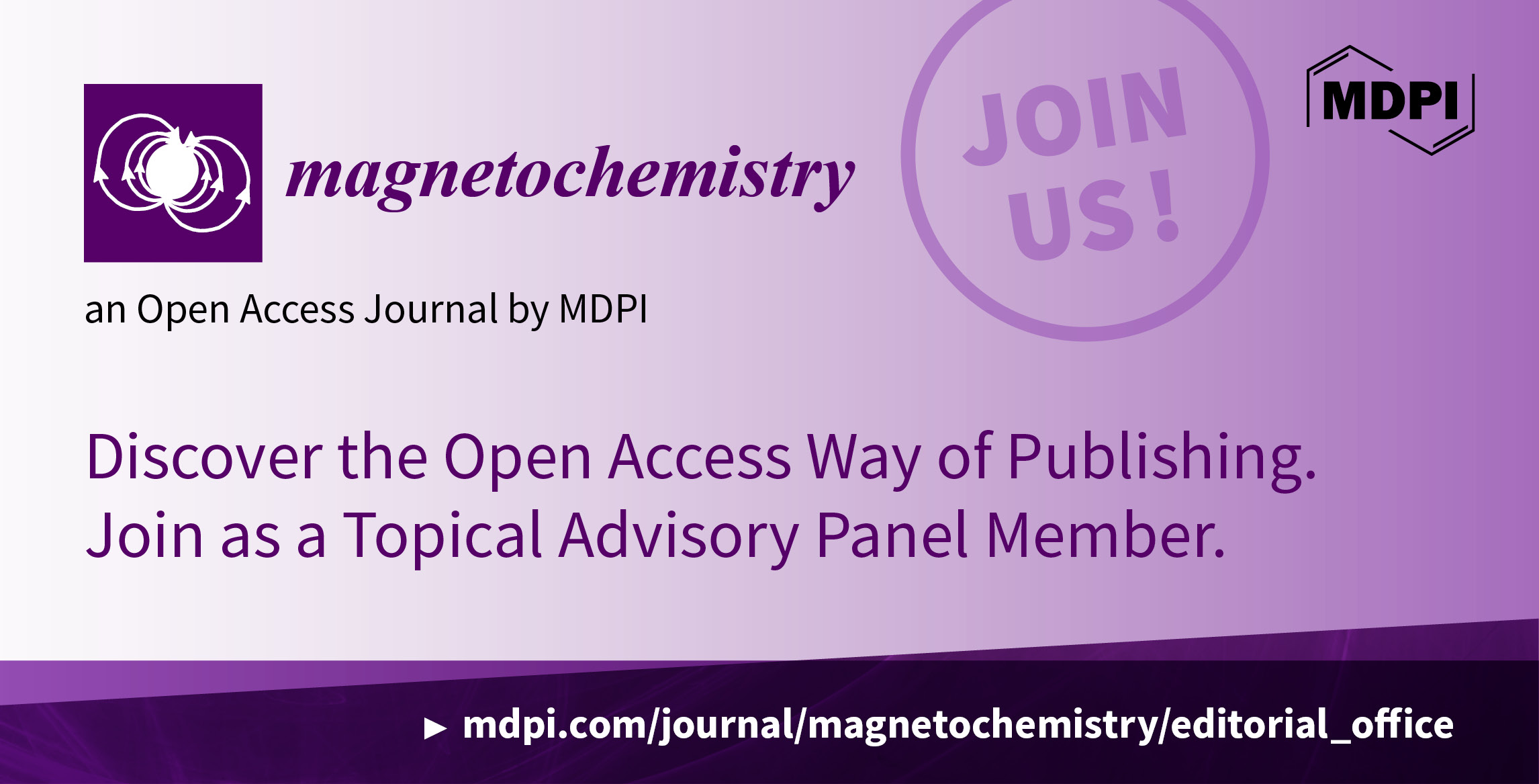 Recruiting Topical Advisory Panel Members for <em>Magnetochemistry</em>