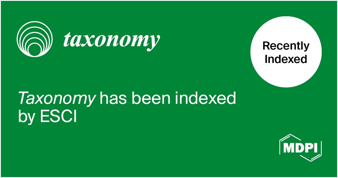 <em>Taxonomy</em> Accepted into Emerging Sources Citation Index in Web of Science