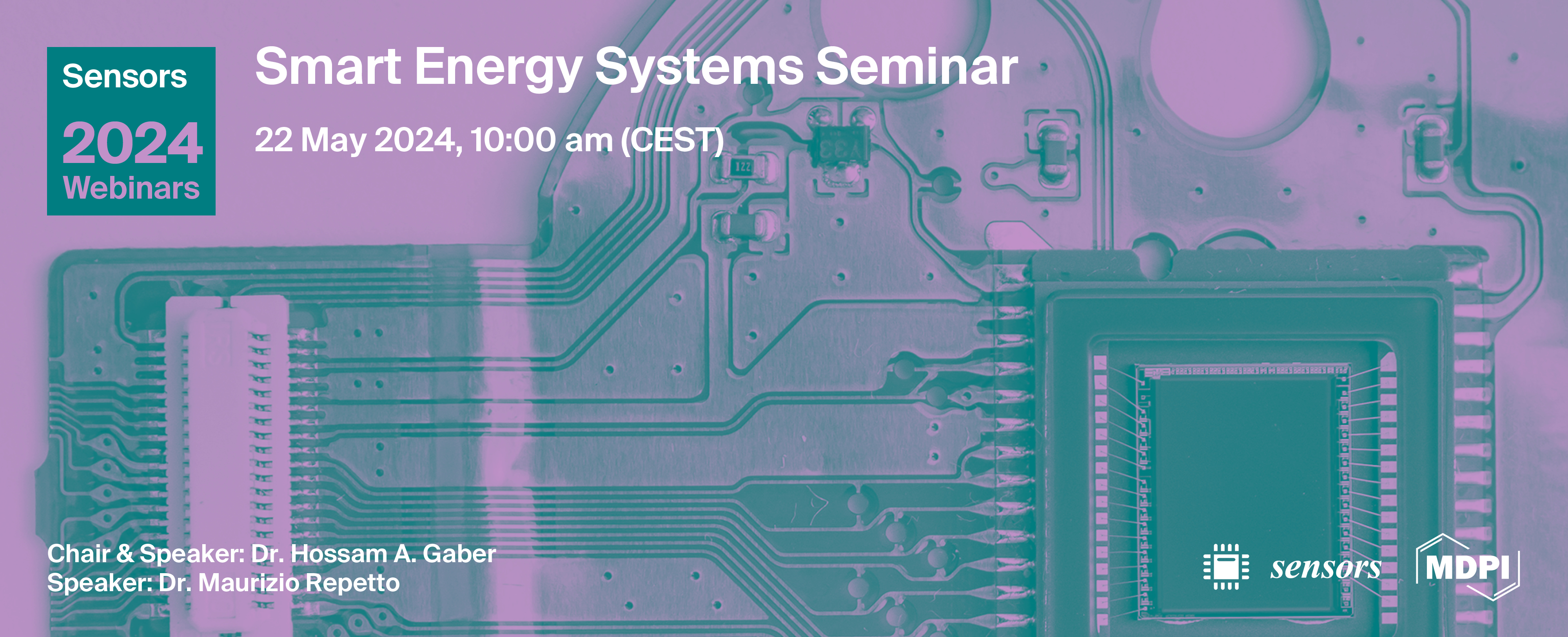 Sensors Webinar | Smart Energy Systems Seminar, 22 May 2024
