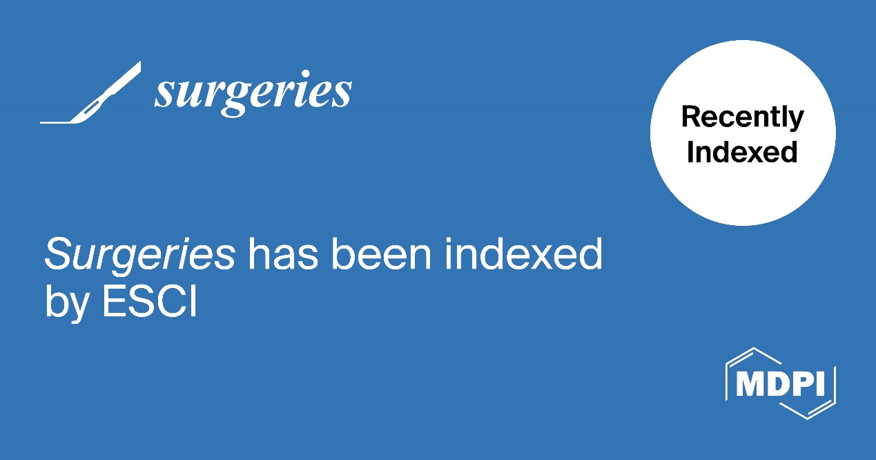 Surgeries Accepted into Emerging Sources Citation Index in Web of Science