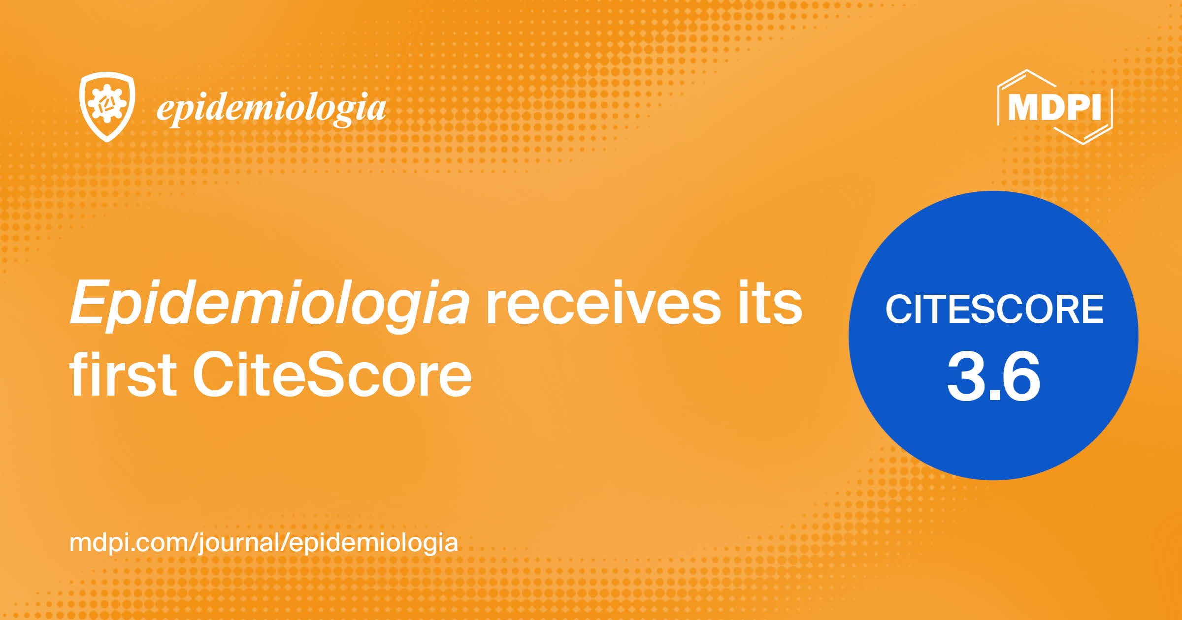 Epidemiologia Receives Its First CiteScore of 3.6