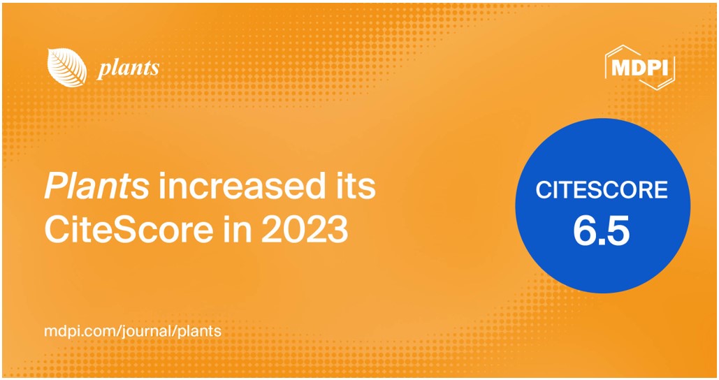 Plants Receives an Increased CiteScore of 6.5