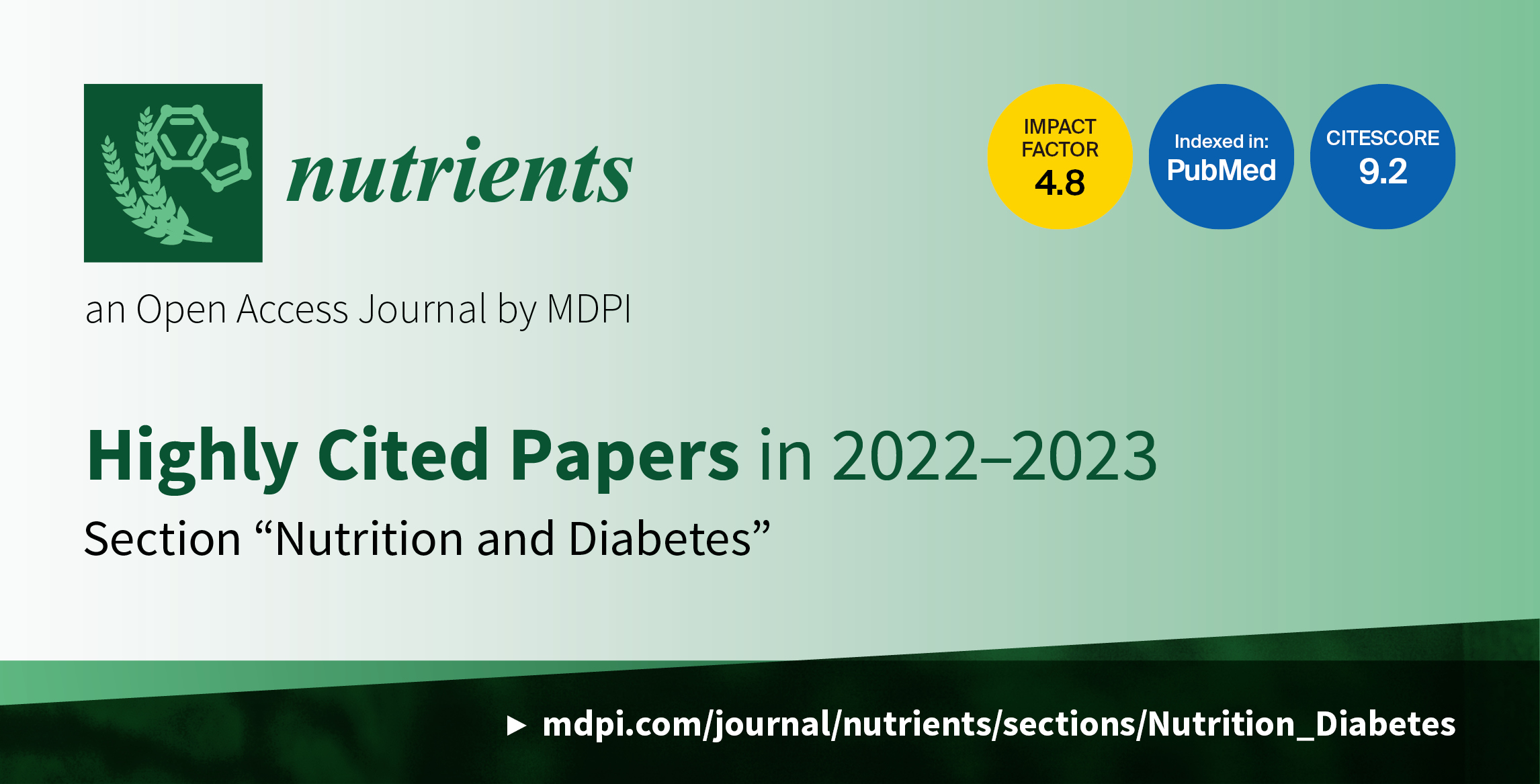 Nutrients | Highly Cited Papers in 2022–2023 in the Section “Nutrition and Diabetes”