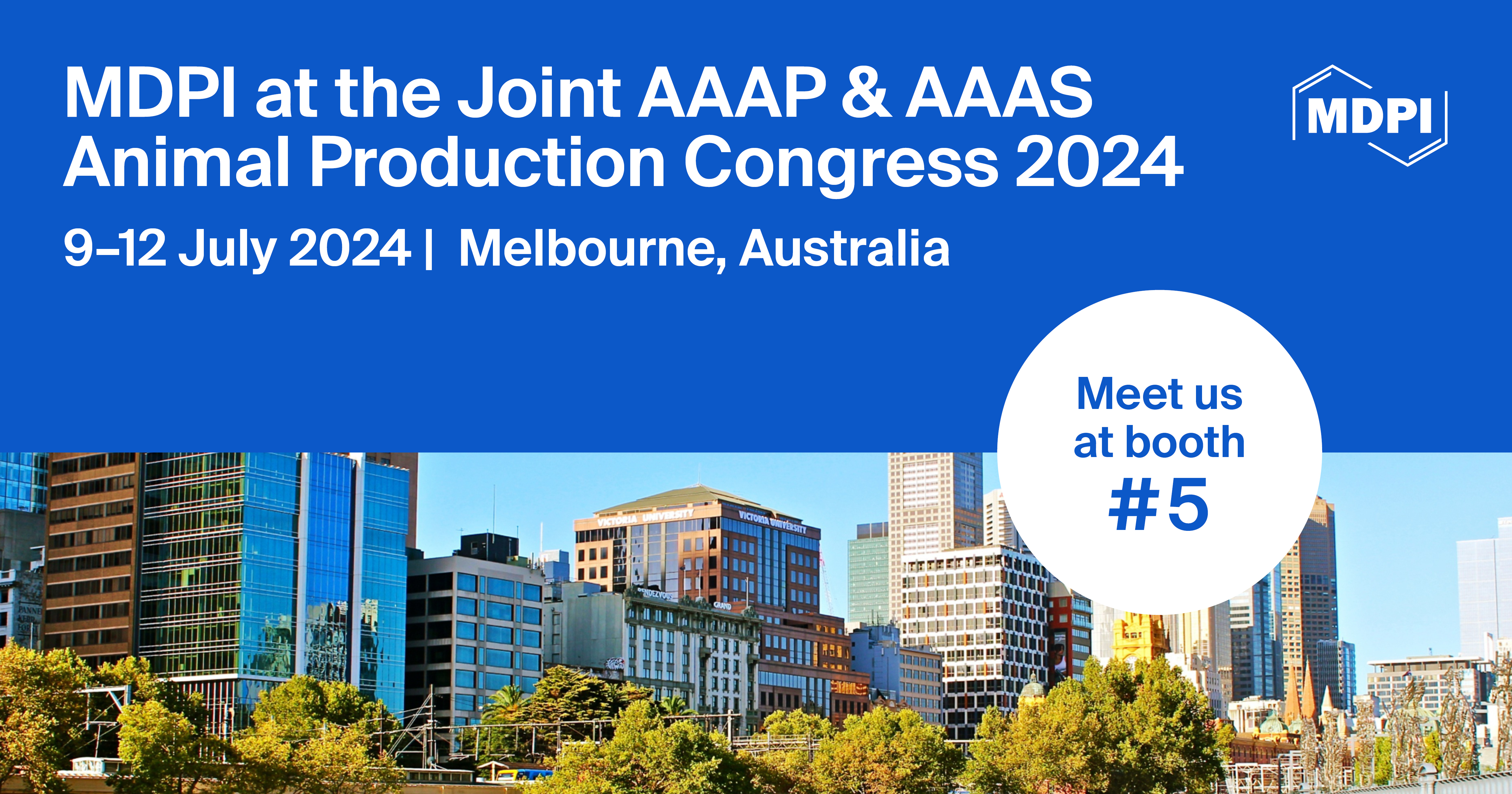 Meet Us at the Joint AAAP and AAAS Animal Production Congress 2024, 9–12 July 2024, Melbourne, Australia