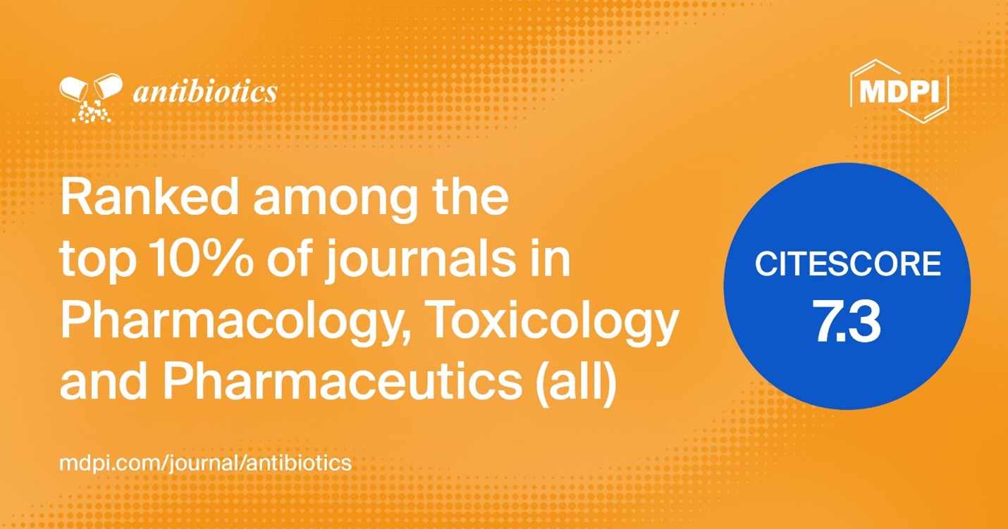 Antibiotics Receives an Increased CiteScore of 7.3