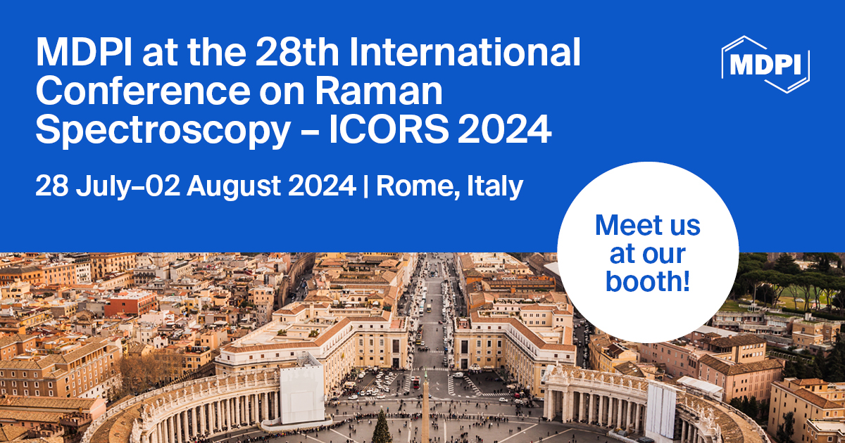 Meet Us at the 28th International Conference on Raman Spectroscopy–ICORS 2024, 28 July–2 August 2024, Rome, Italy