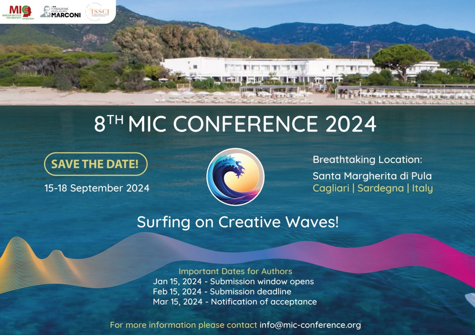 Meet Us at the 8th MIC Conference 2024, 15–18 September 2024, Cagliari, Sardegna, Italy