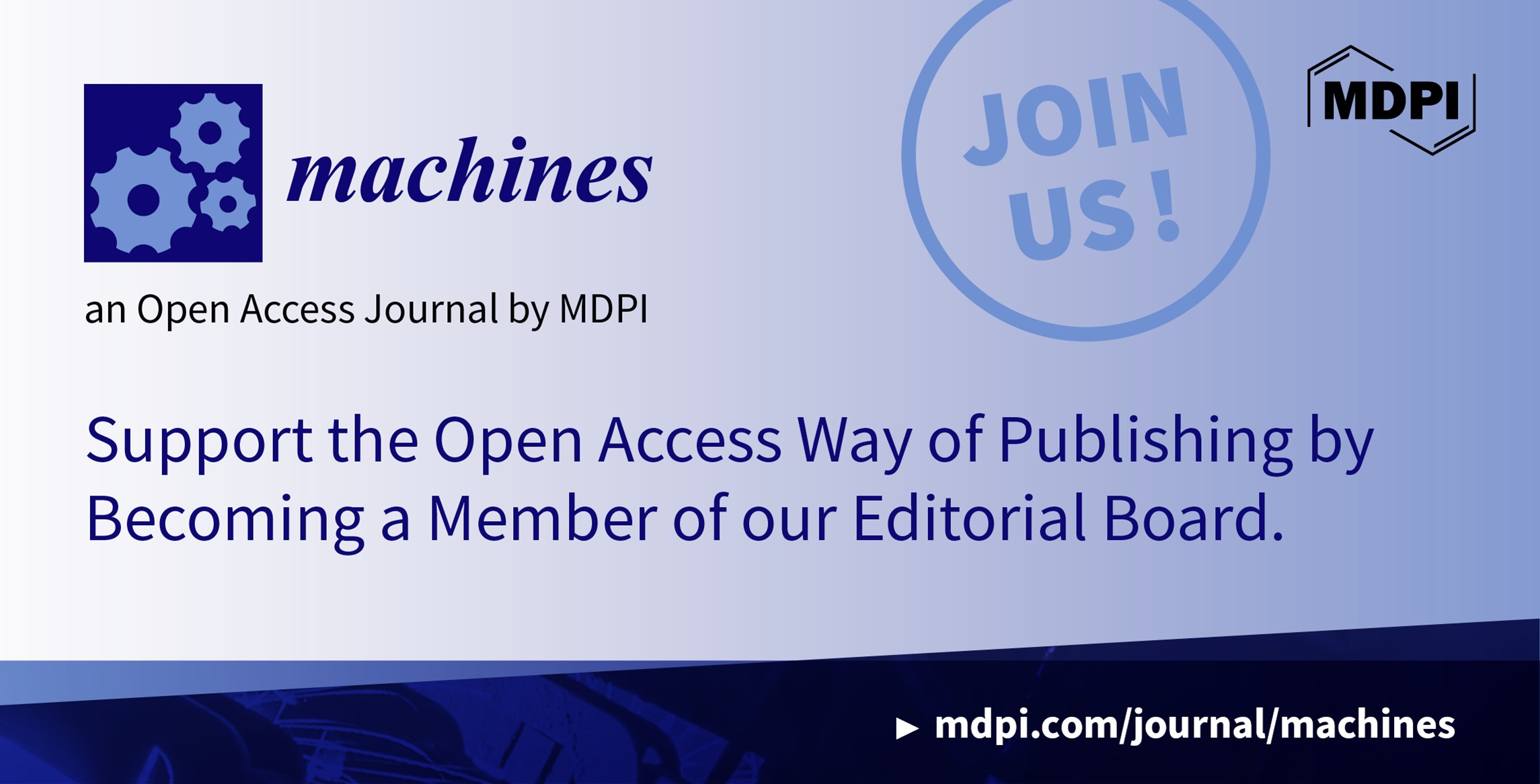 Recruiting Editorial Board Members for Machines