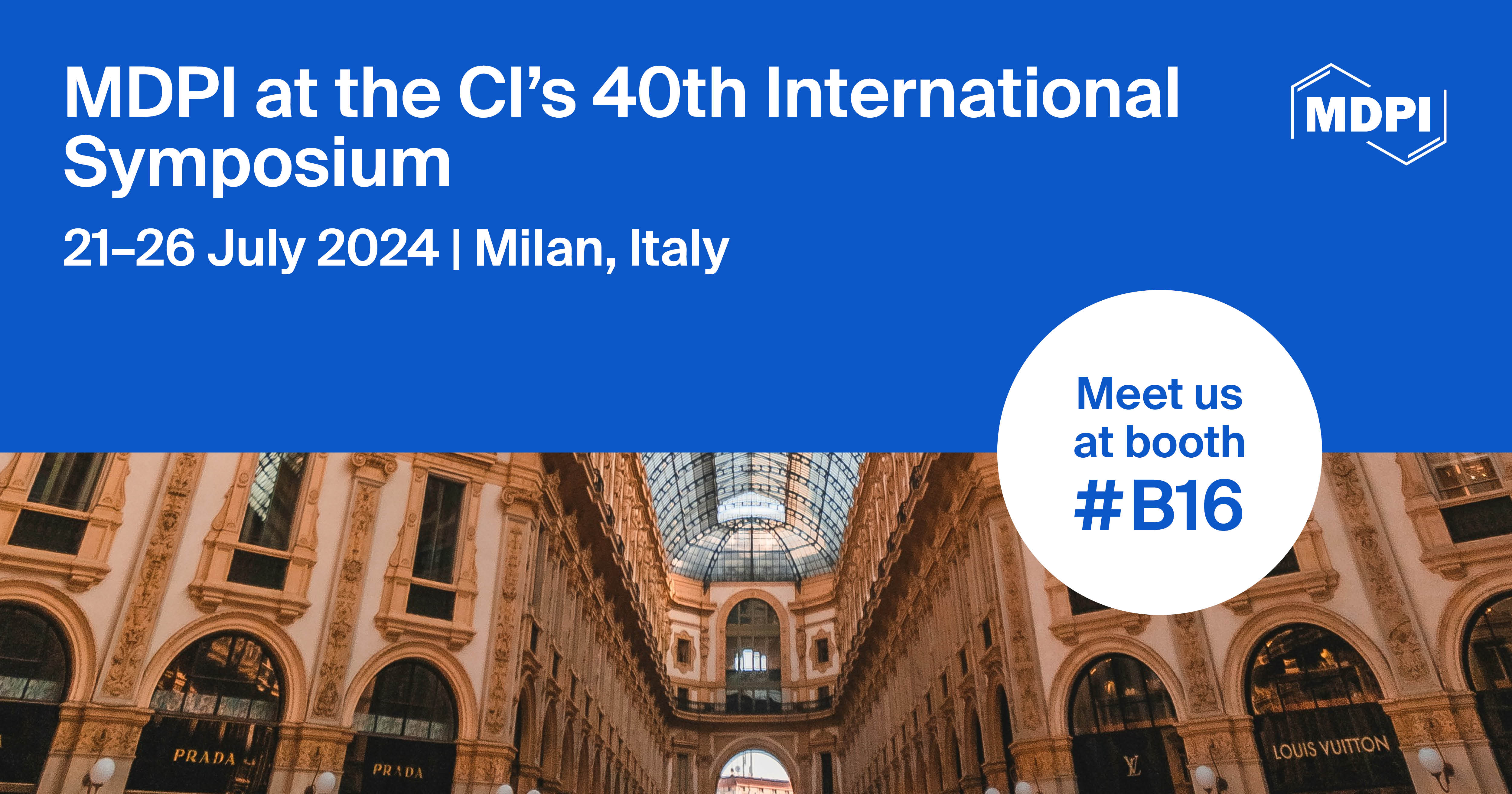 Meet Us at the CI’s 40th International Symposium—Emphasizing Energy Transition, 21–26 July 2024, Milan, Italy