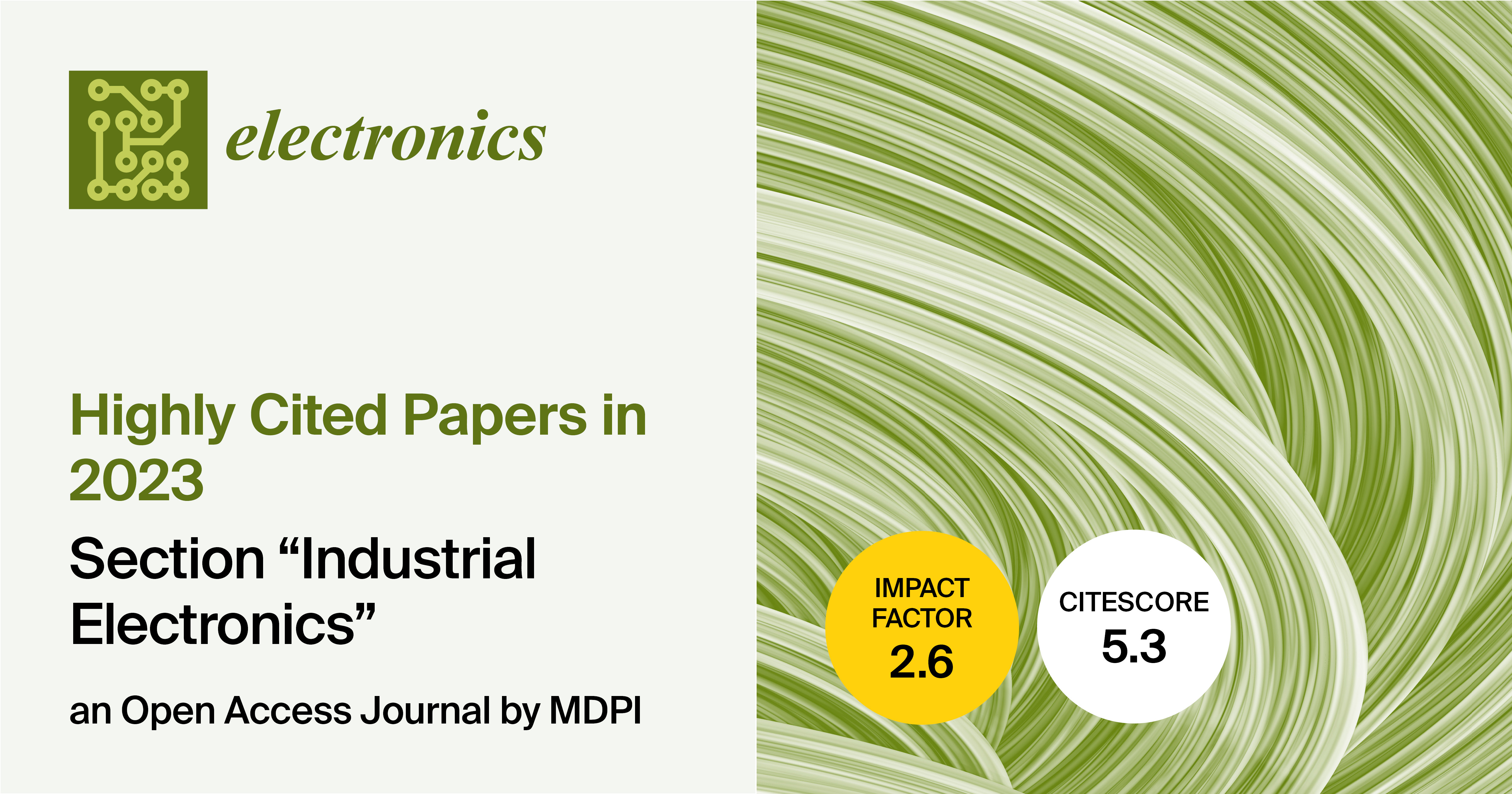 <em>Electronics</em> | Highly Cited Papers in 2023 in the Section “Industrial Electronics”