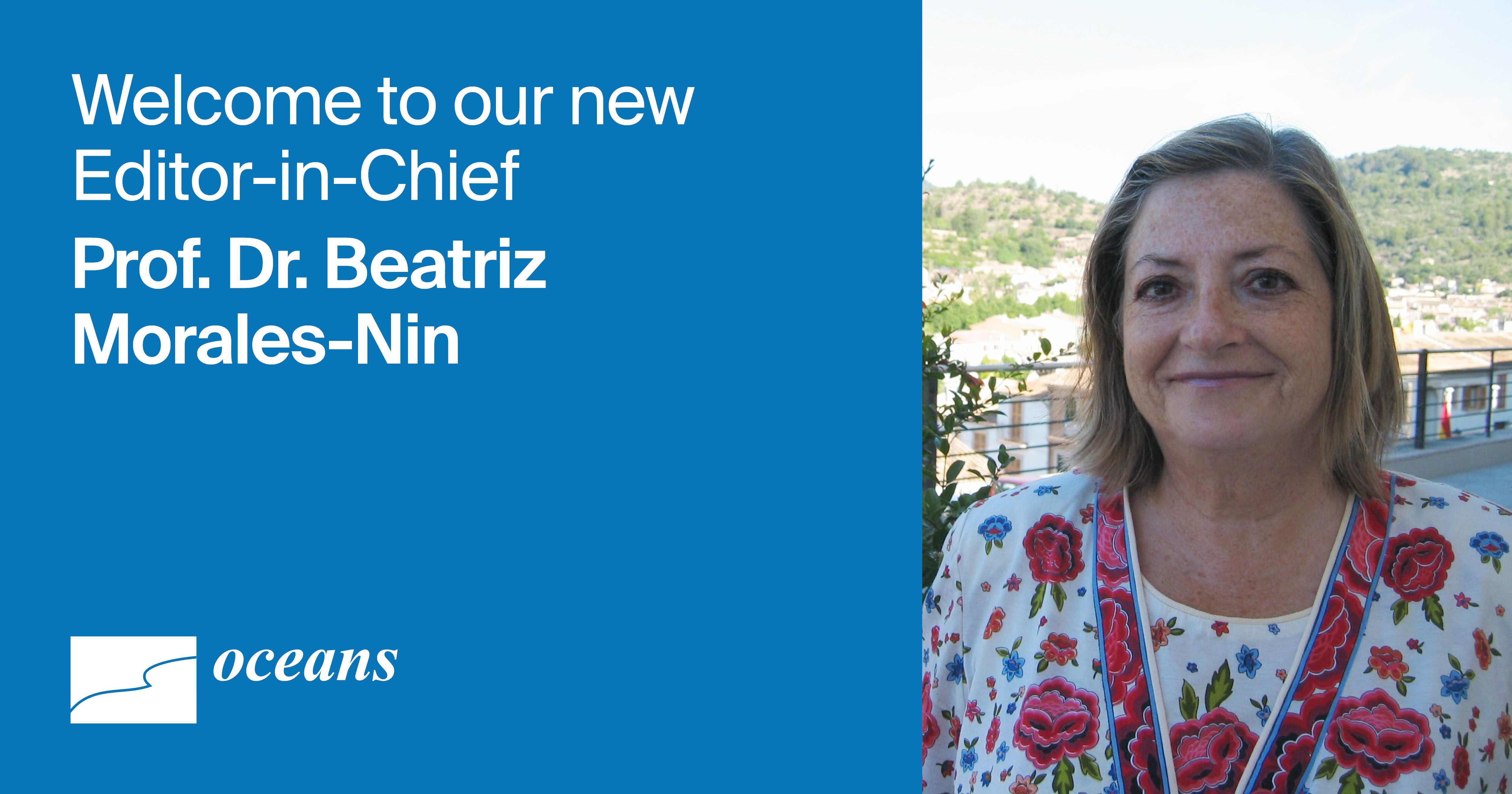 Prof. Dr. Beatriz Morales-Nin Appointed Editor-in-Chief of Oceans