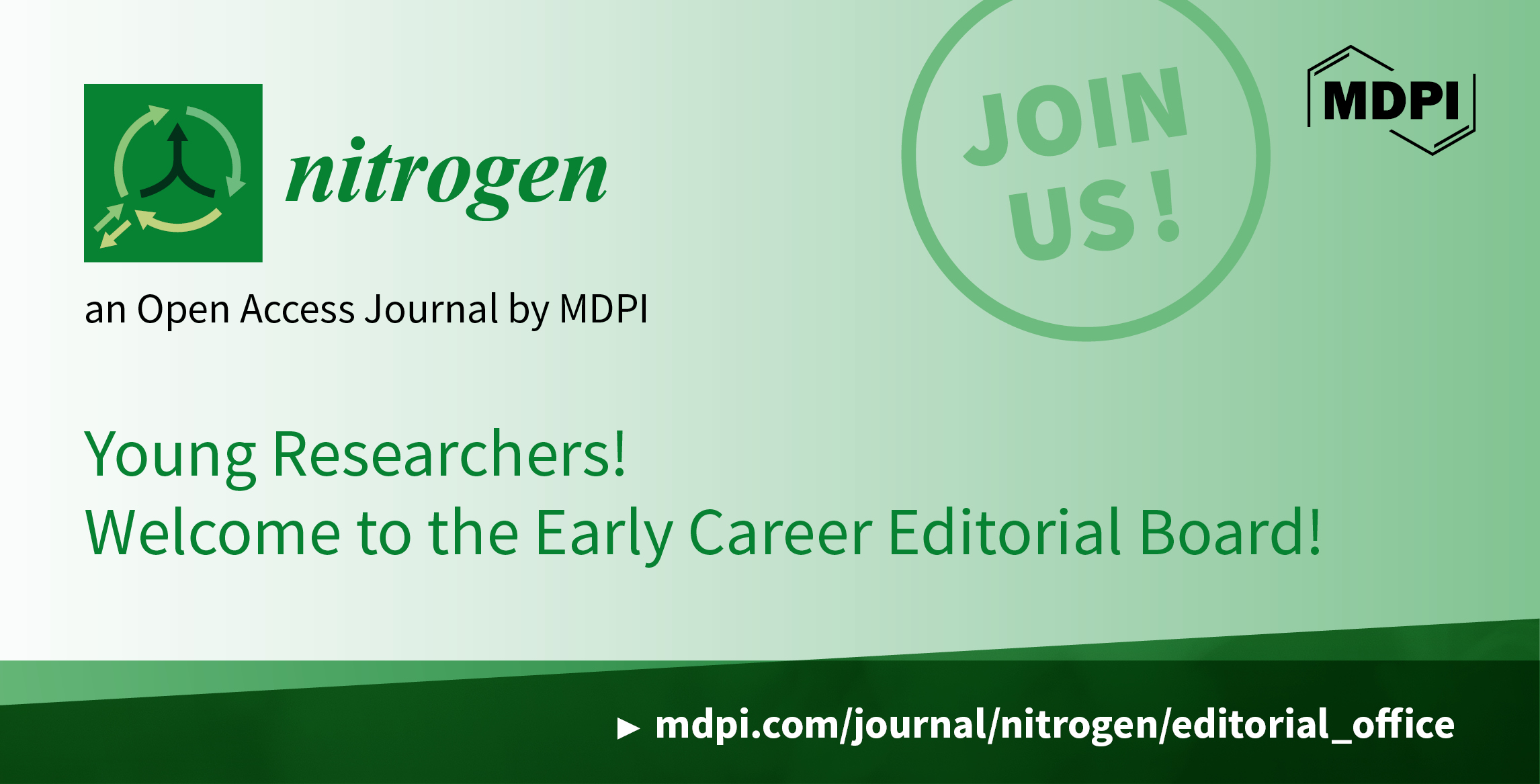 Recruiting Early Career Editorial Board Members for Nitrogen