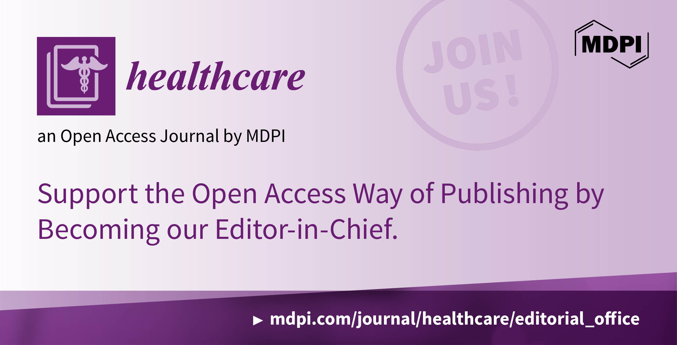 Recruiting Editor-in-Chief for Healthcare
