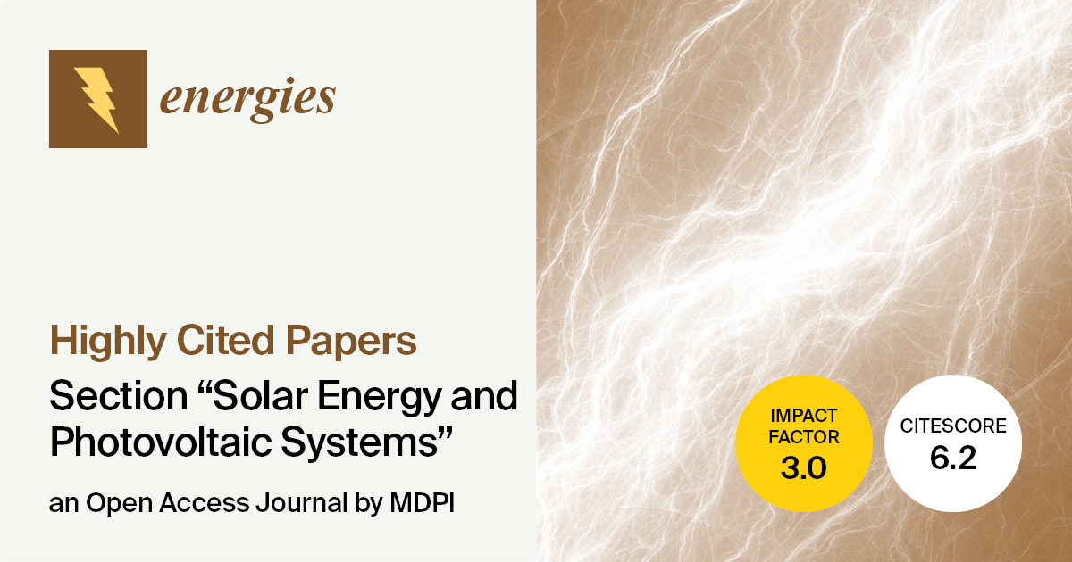 Energies | Highly Cited Papers in 2023 in the Section “Solar Energy and Photovoltaic Systems”