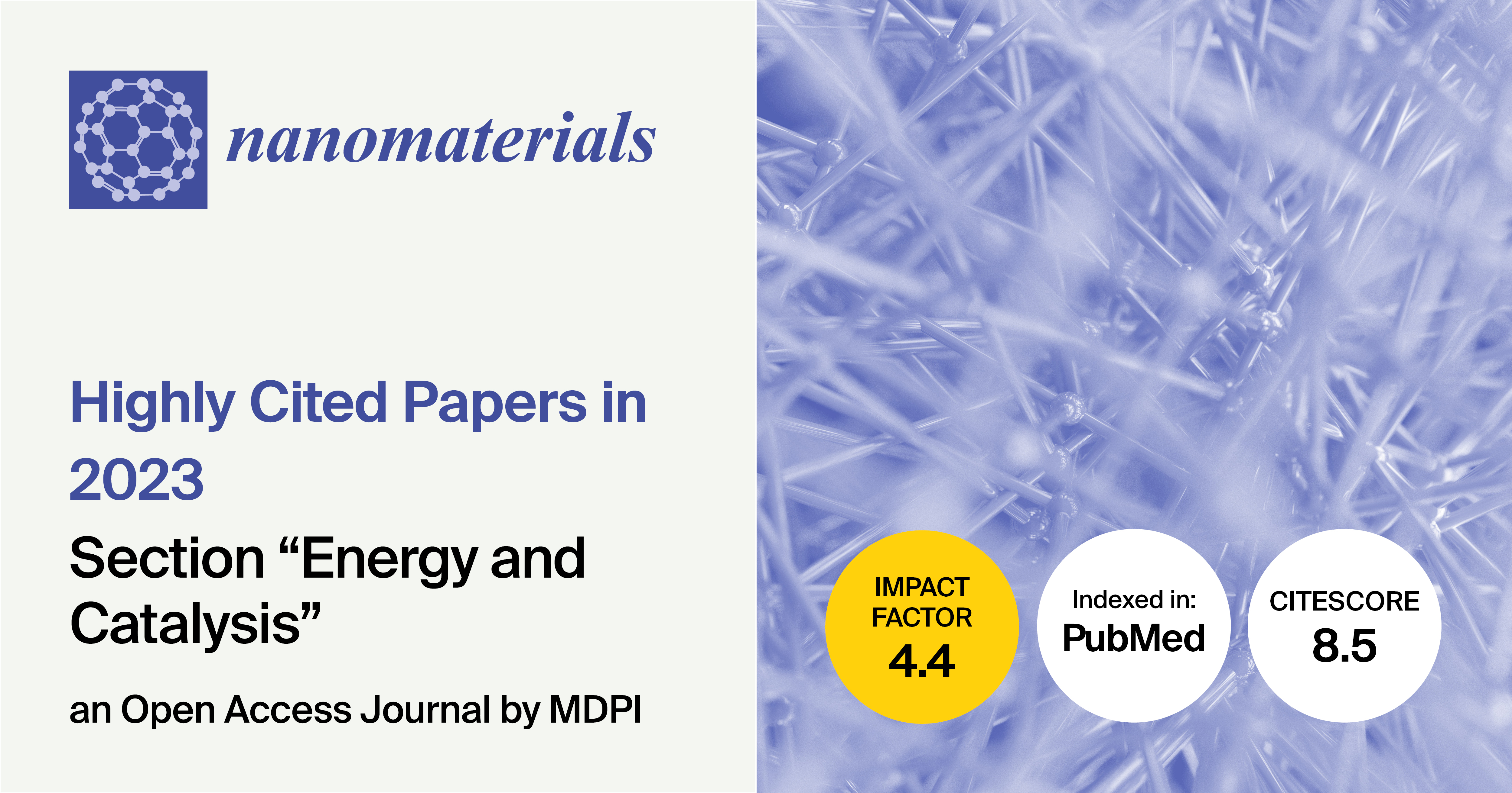 <strong><em>Nanomaterials</em> | Highly Cited Papers in 2023 in the Section “Energy and Catalysis”</strong>