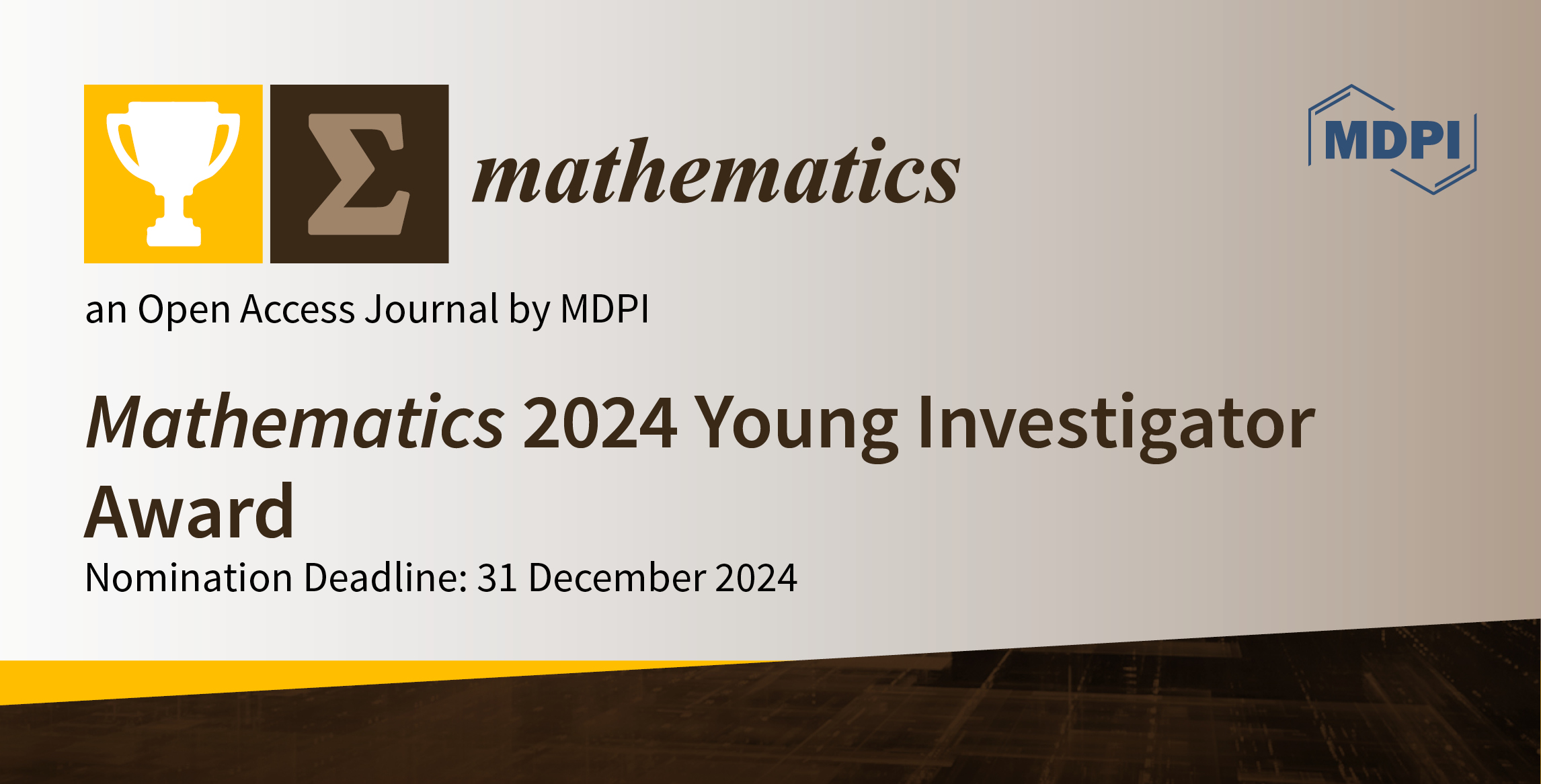 Mathematics 2024 Young Investigator Award—Open for Applications