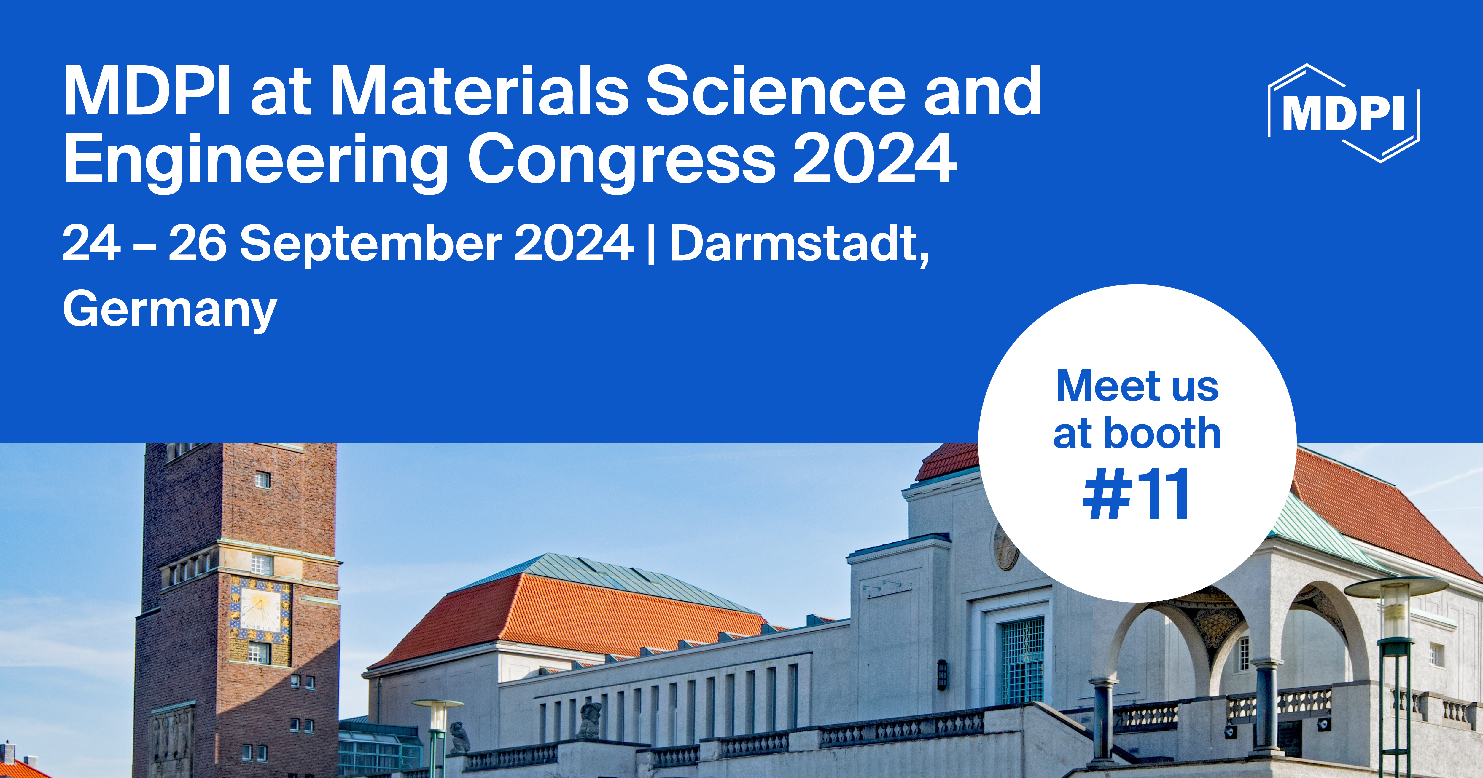 Meet Us at the Materials Science and Engineering Congress 2024, 24–26 September 2024, Darmstadt, Germany