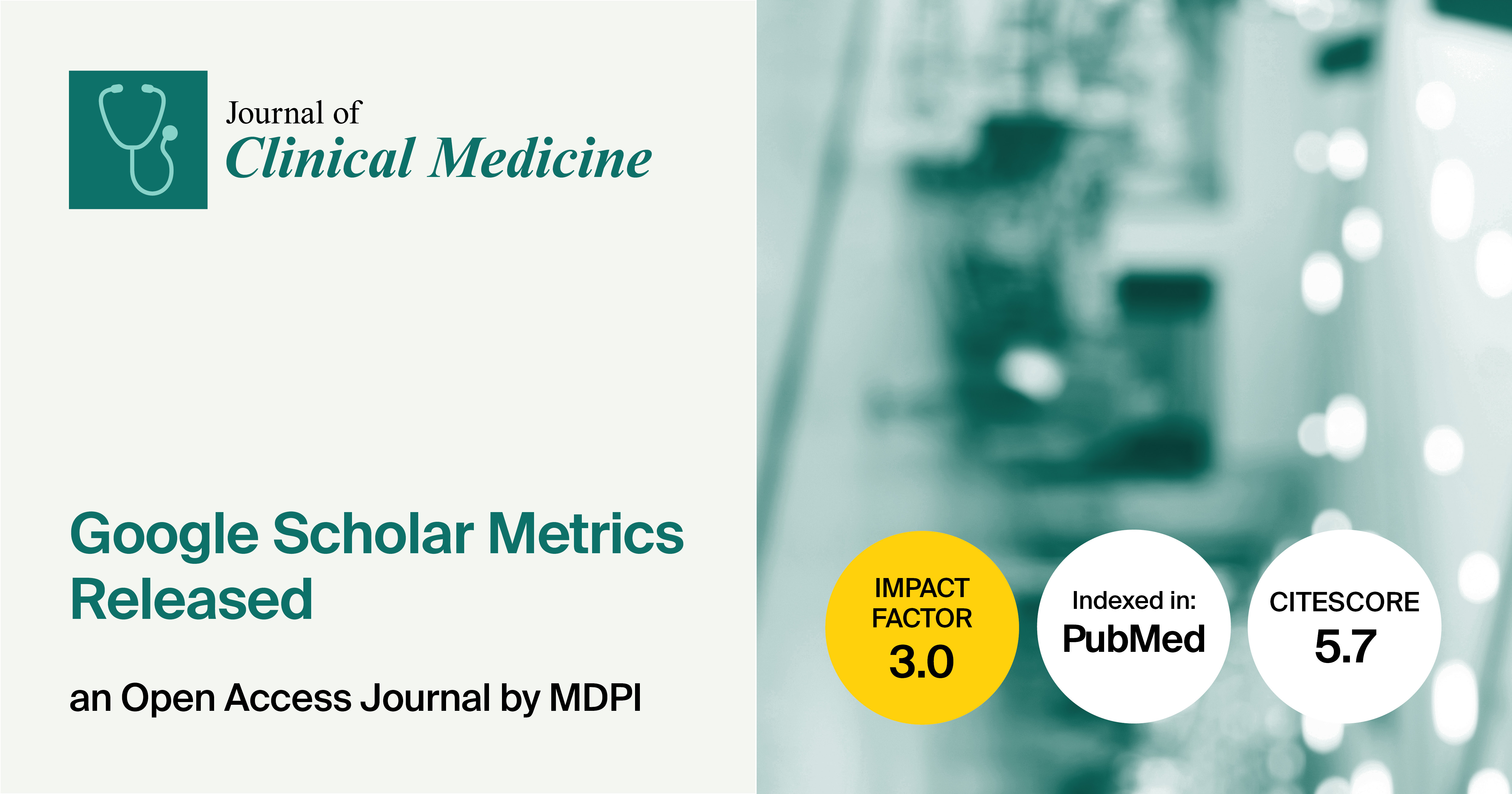 Journal of Clinical Medicine | Google Scholar Metrics Released