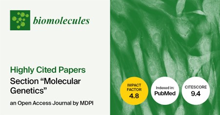 Biomolecules | Highly Cited Papers in 2022–2023 in the Section “Molecular Genetics”