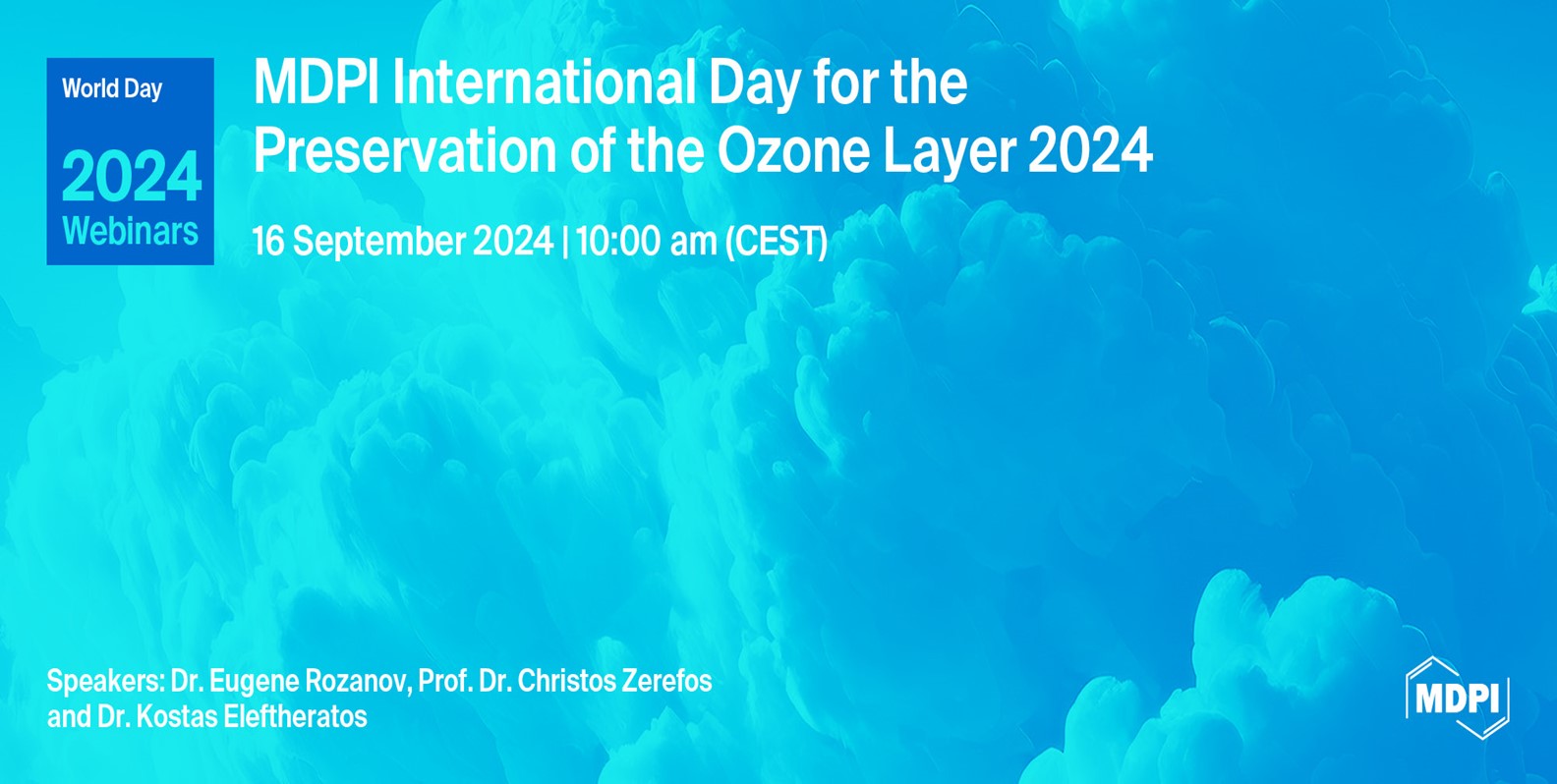 MDPI Webinar | International Day for the Preservation of the Ozone Layer Webinar 2024, 16 September 2024