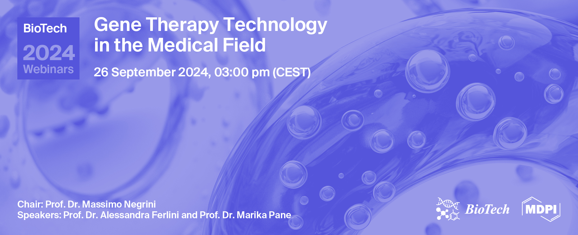 BioTech Webinar | Gene Therapy Technology in the Medical Field, 26 September 2024