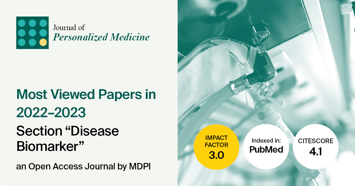 Journal of Personalized Medicine | Most Viewed Papers in 2022–2023 in the Section “Disease Biomarker”